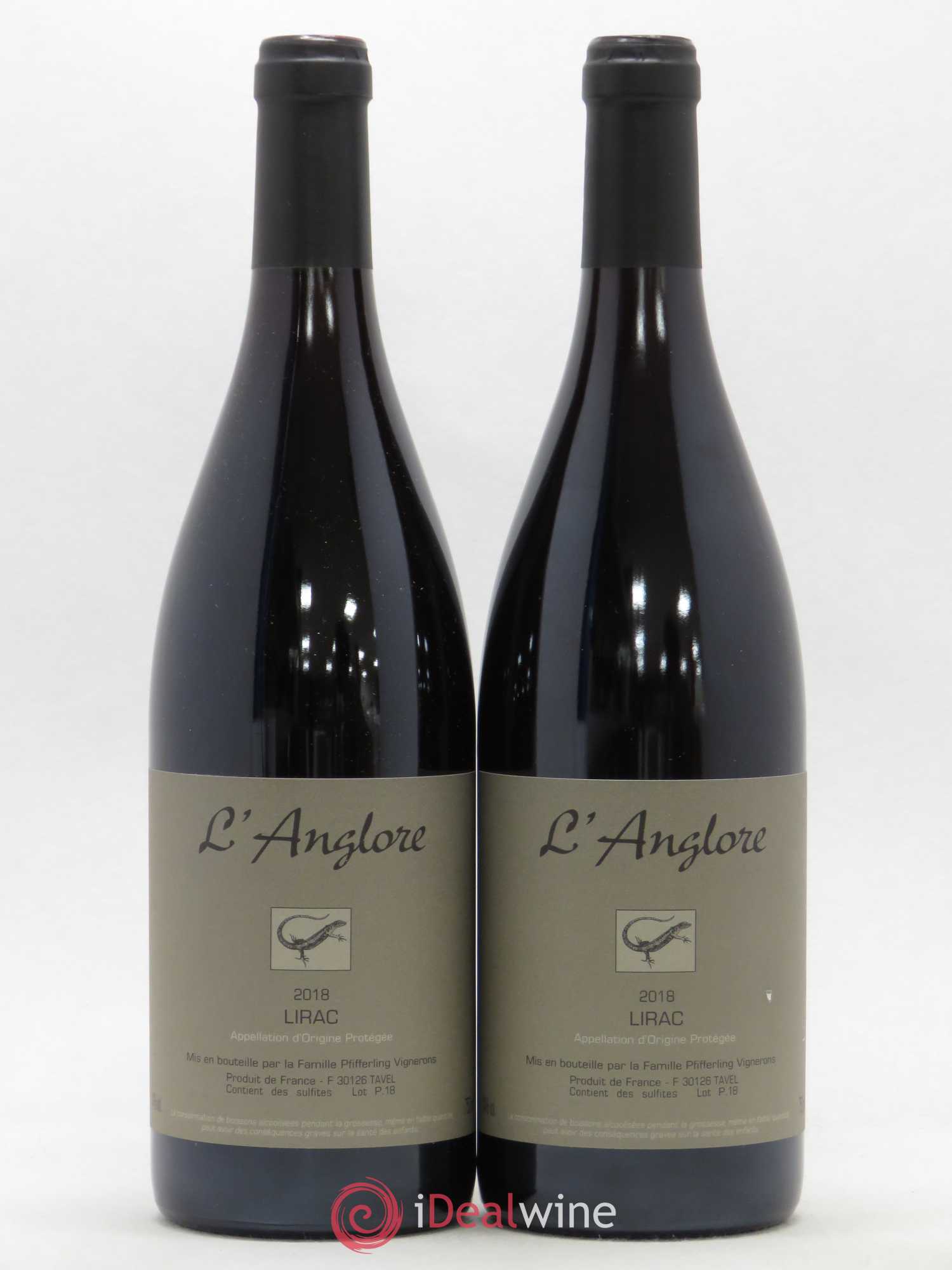 Lirac L'Anglore 2018 - Lot de 2 bouteilles - 0