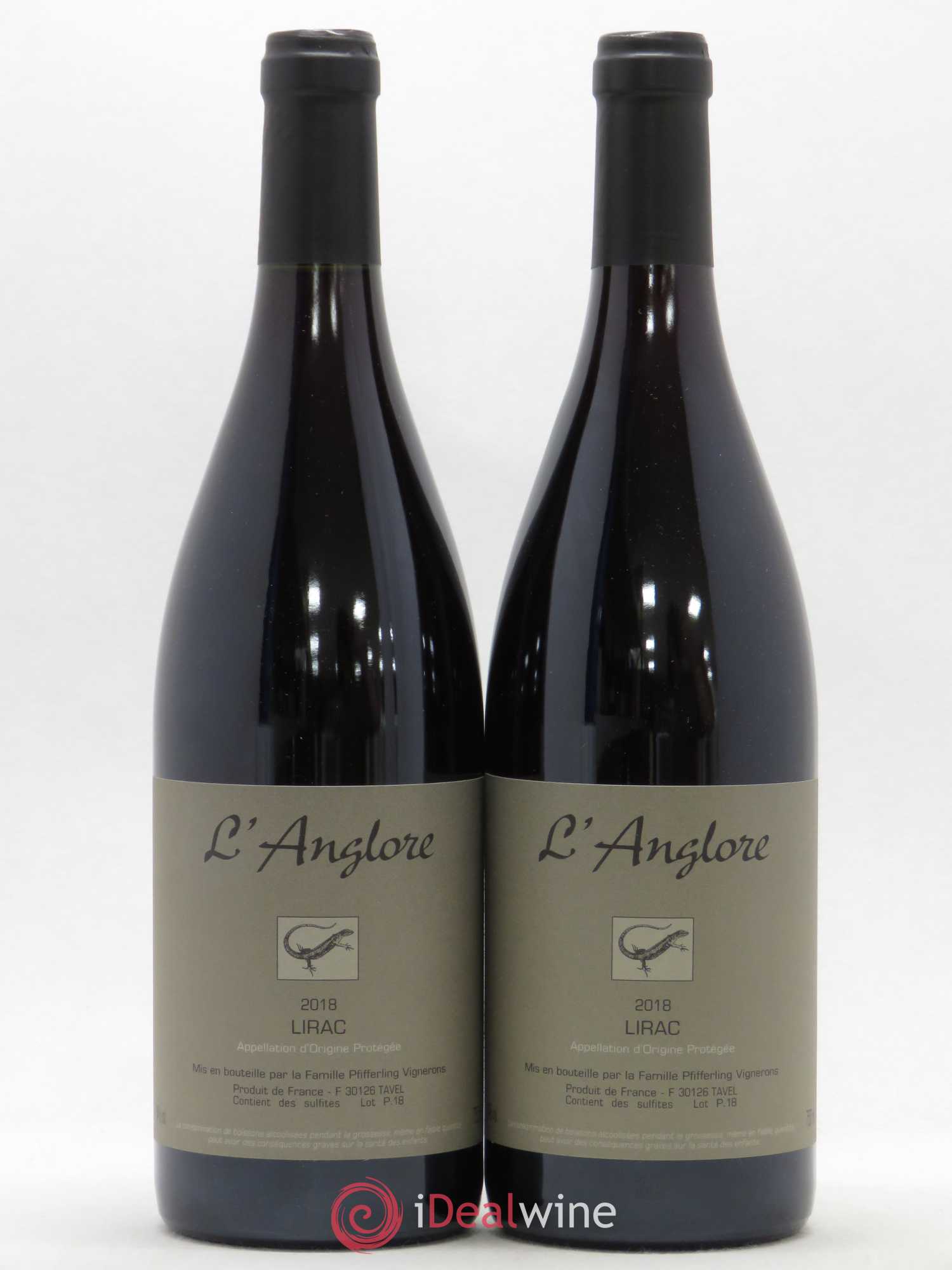 Lirac L'Anglore 2018 - Lot de 2 bouteilles - 0
