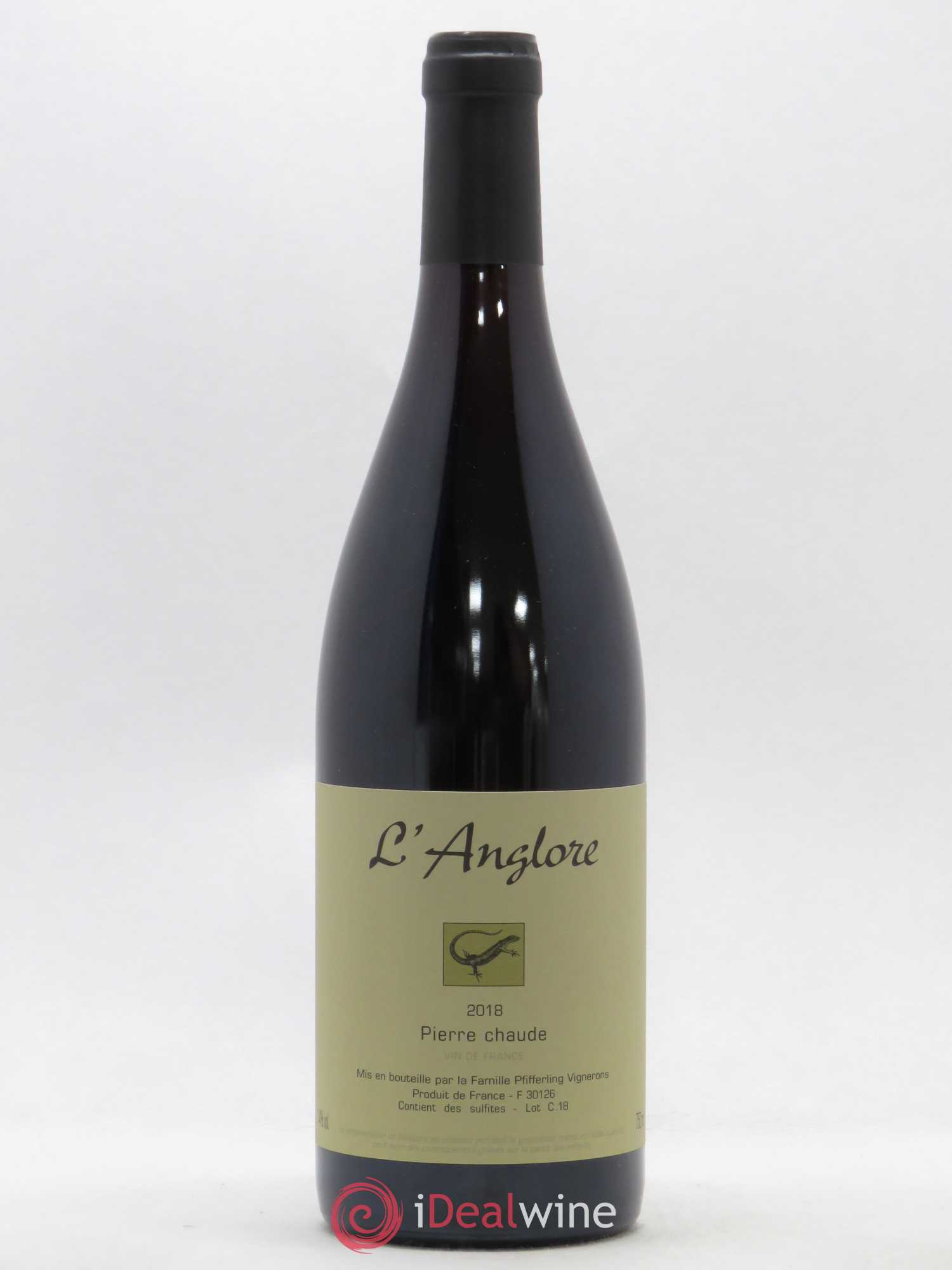 Vin de France Pierre chaude L'Anglore 2018 - Lot de 1 bouteille - 0