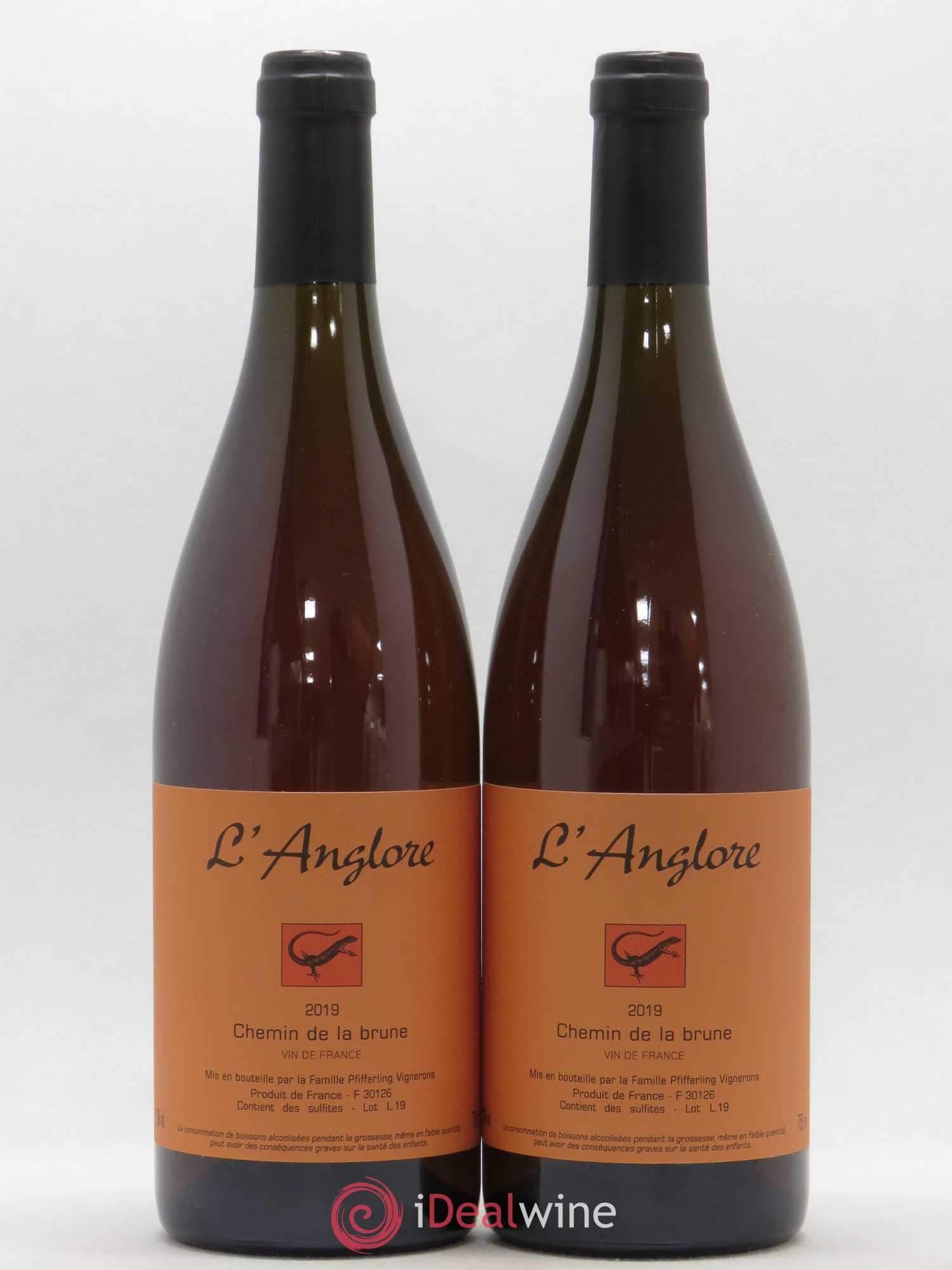 Vin de France Chemin de la brune L'Anglore 2019 - Lot de 2 bouteilles - 0