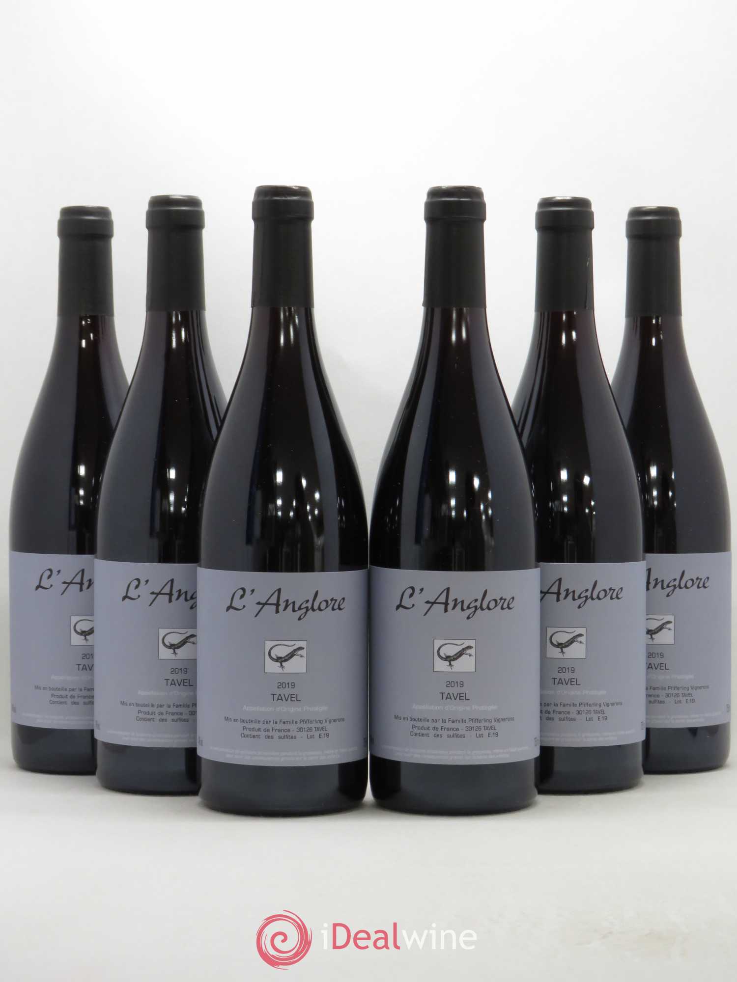 Tavel L'Anglore 2019 - Posten von 6 Flaschen - 0