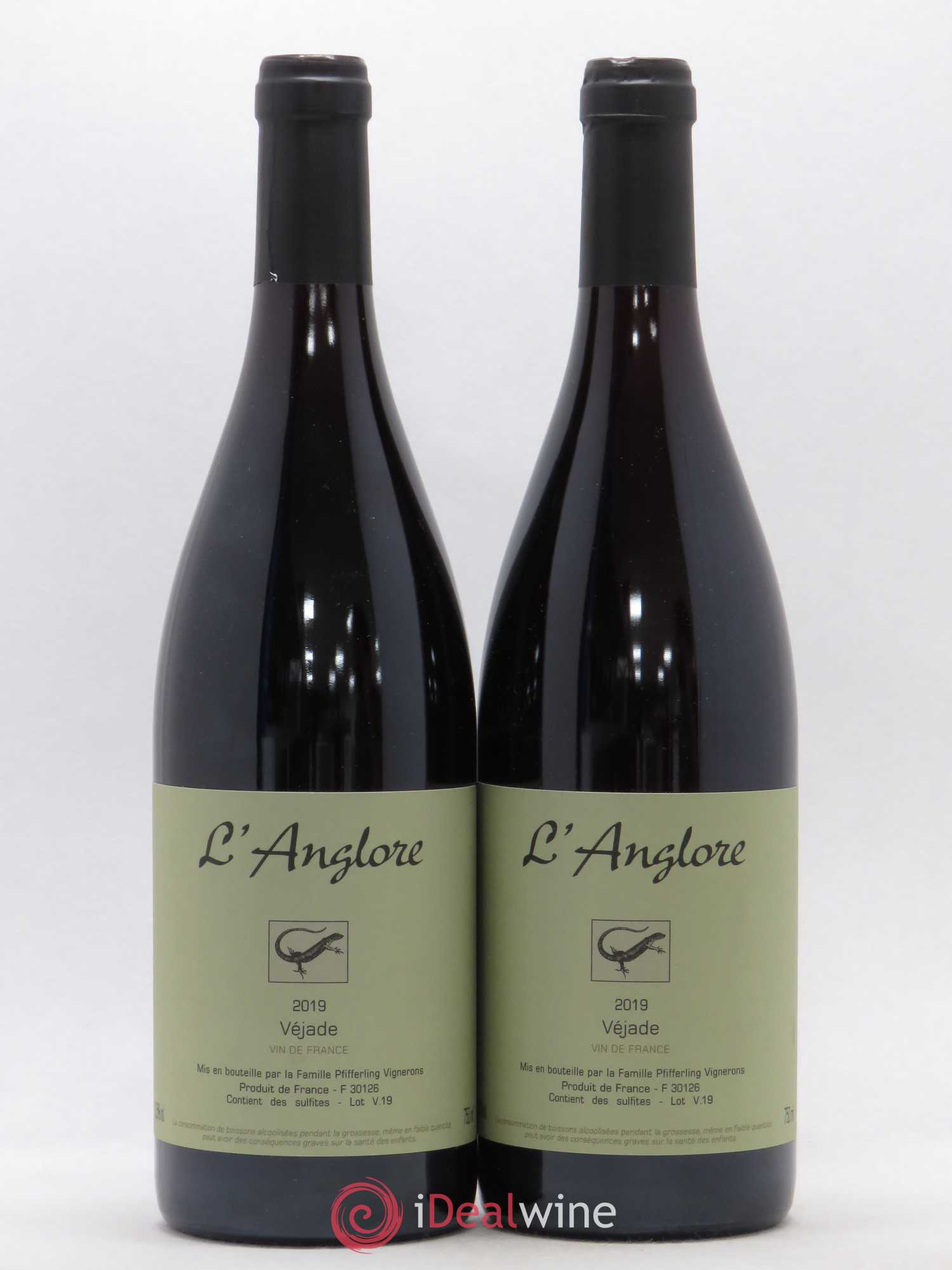 Vin de France Véjade L'Anglore 2019 - Lot de 2 bouteilles - 0