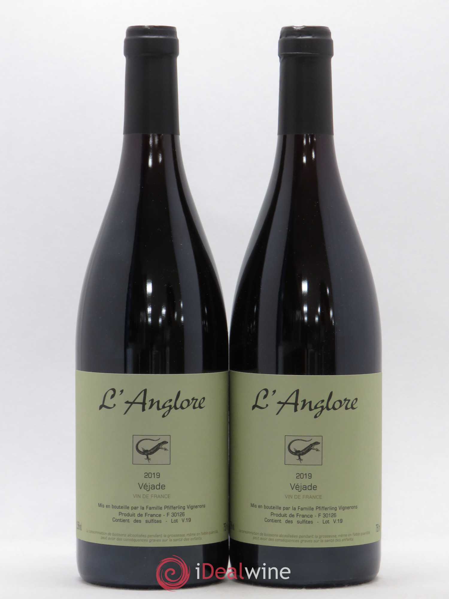 Vin de France Véjade L'Anglore 2019 - Lot de 2 bouteilles - 0