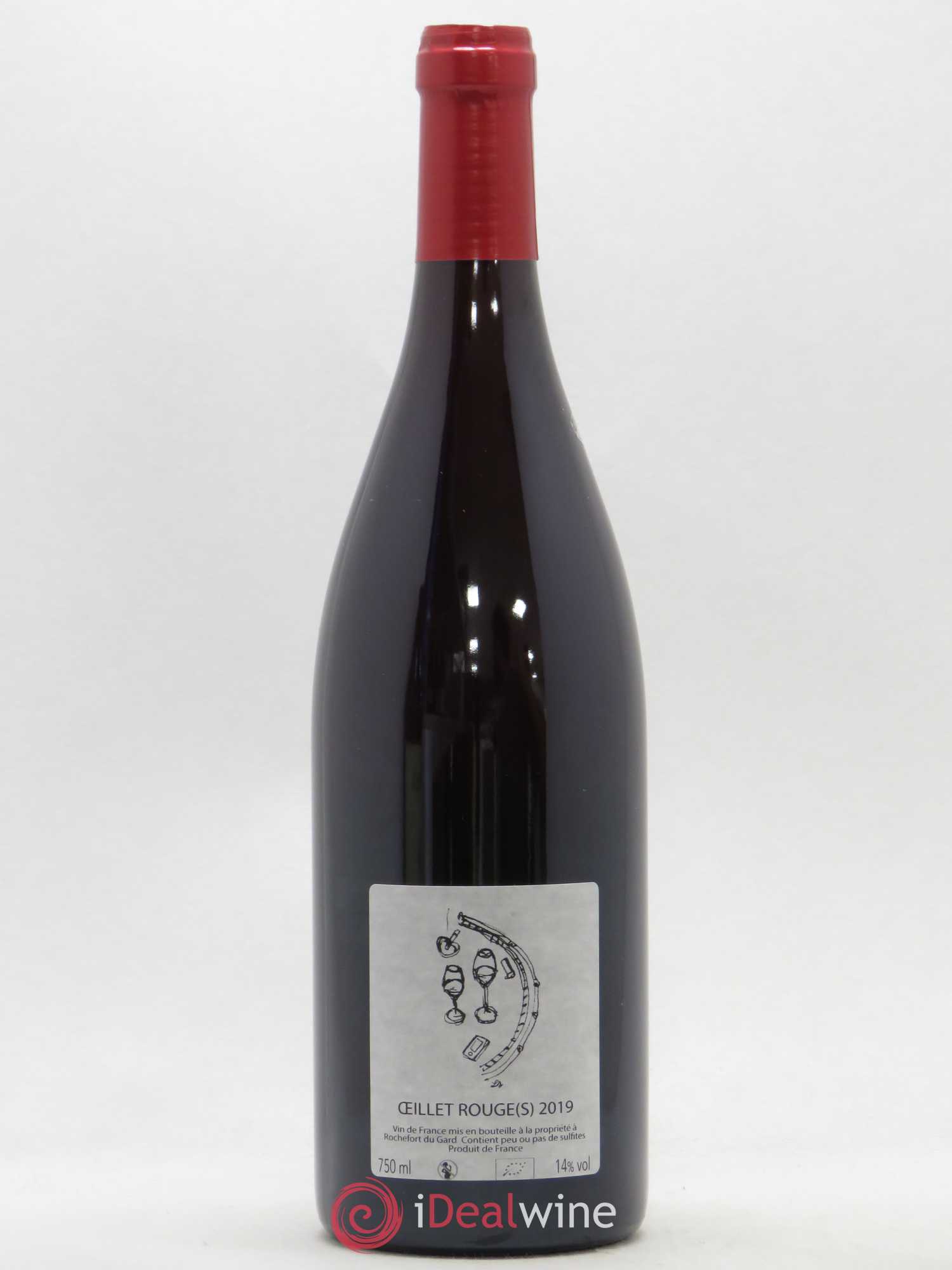 Vin de France Les Grillons Clos des Grillons Oeillets Rouges 2019 - Lot de 1 bouteille - 1