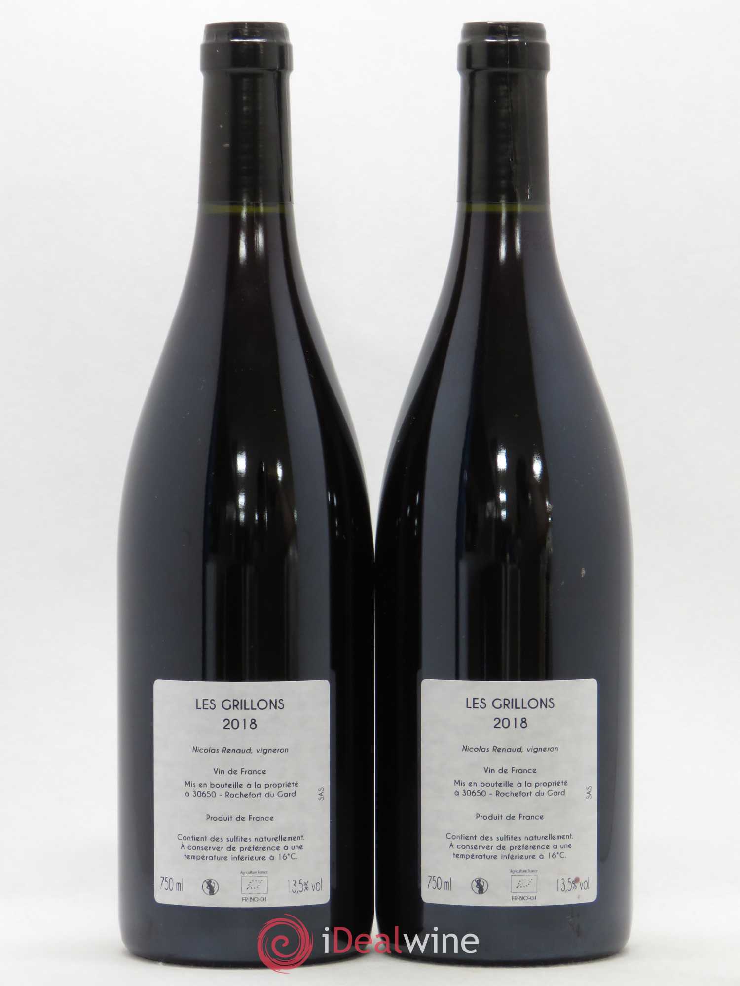 Vin de France Les Grillons Clos des Grillons 2018 - Lot de 2 bouteilles - 1
