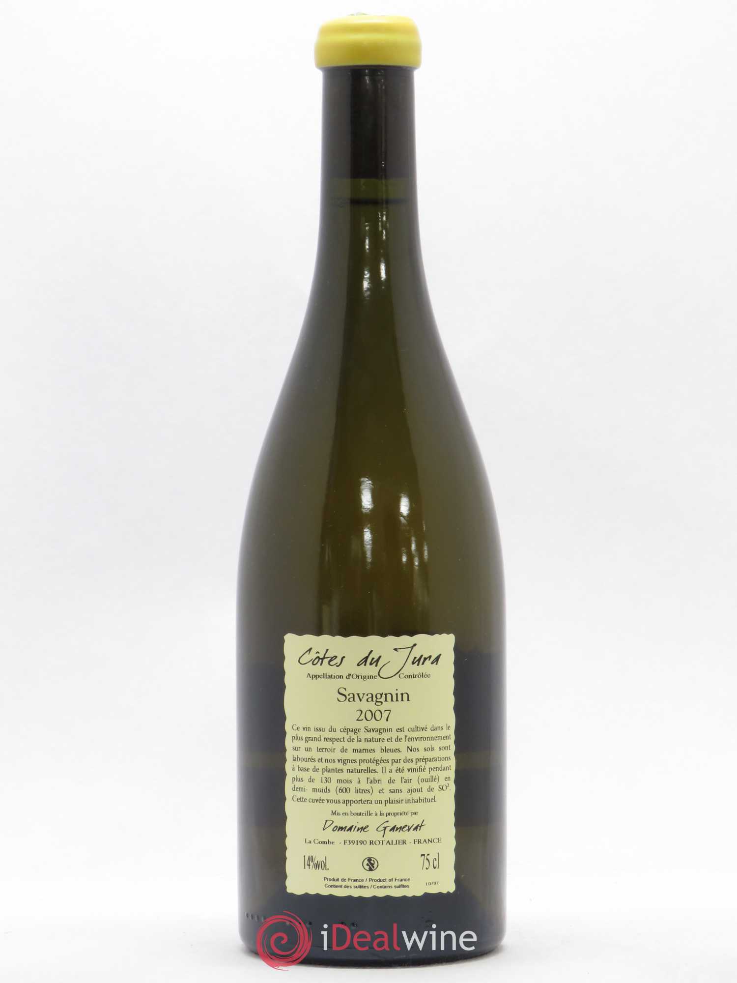 Côtes du Jura Les Vignes de mon Père Jean-François Ganevat (Domaine) 2007 - Lot de 1 bouteille - 1