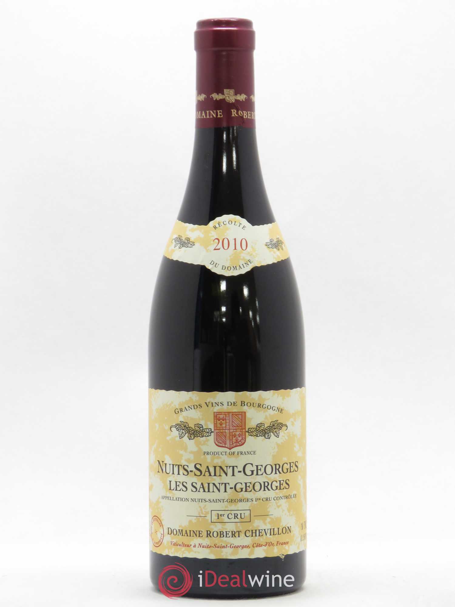 Nuits-Saint-Georges 1er Cru Les Saint Georges Robert Chevillon 2010 - Lot de 1 bouteille - 0