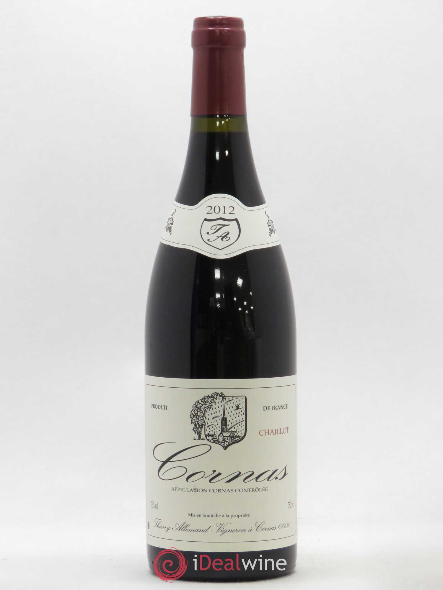 Cornas Chaillot Thierry Allemand 2012 - Lot de 1 bouteille - 0