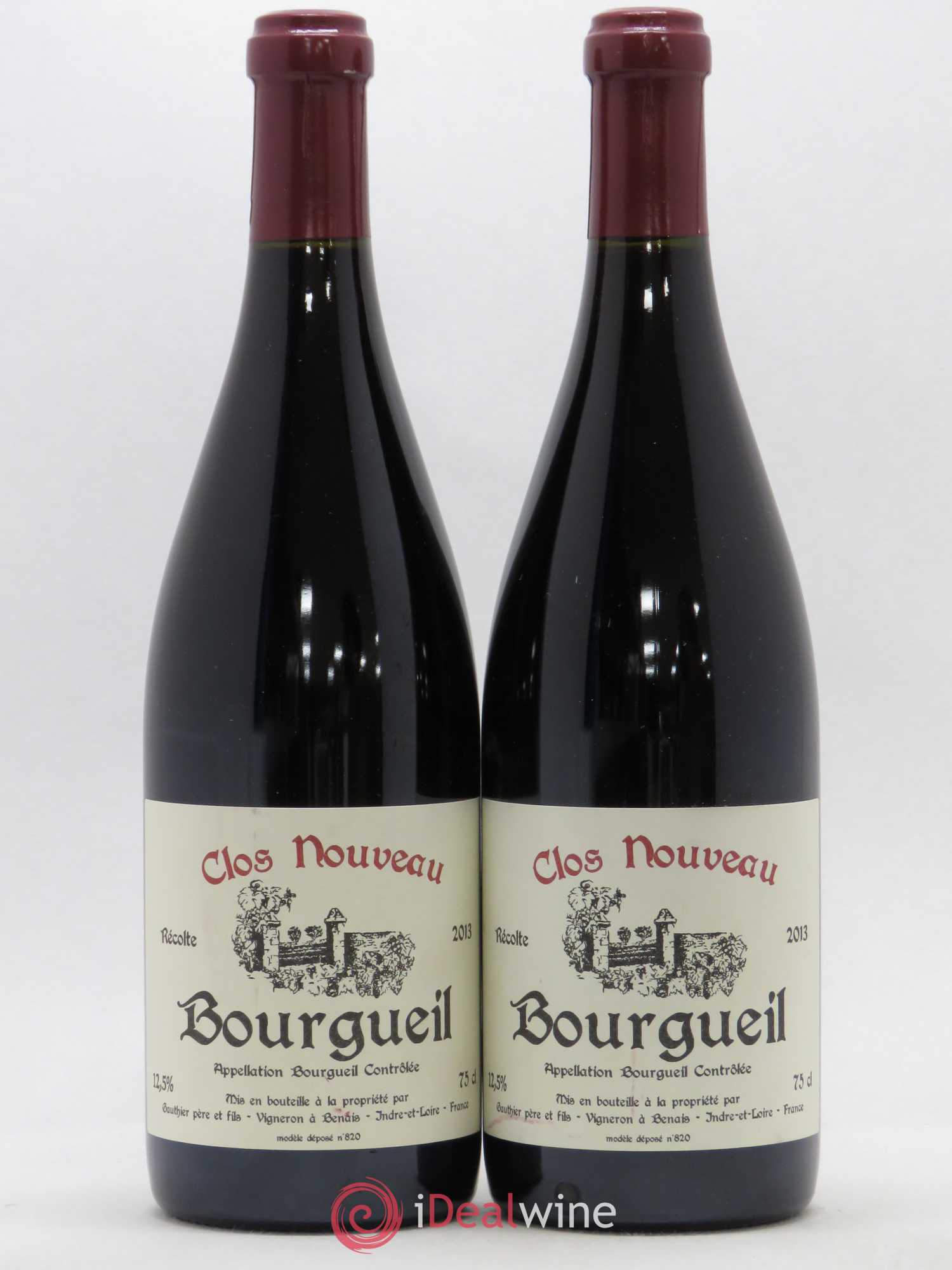 Bourgueil Clos Nouveau Domaine du Bel Air 2013 - Lot de 2 bouteilles - 0