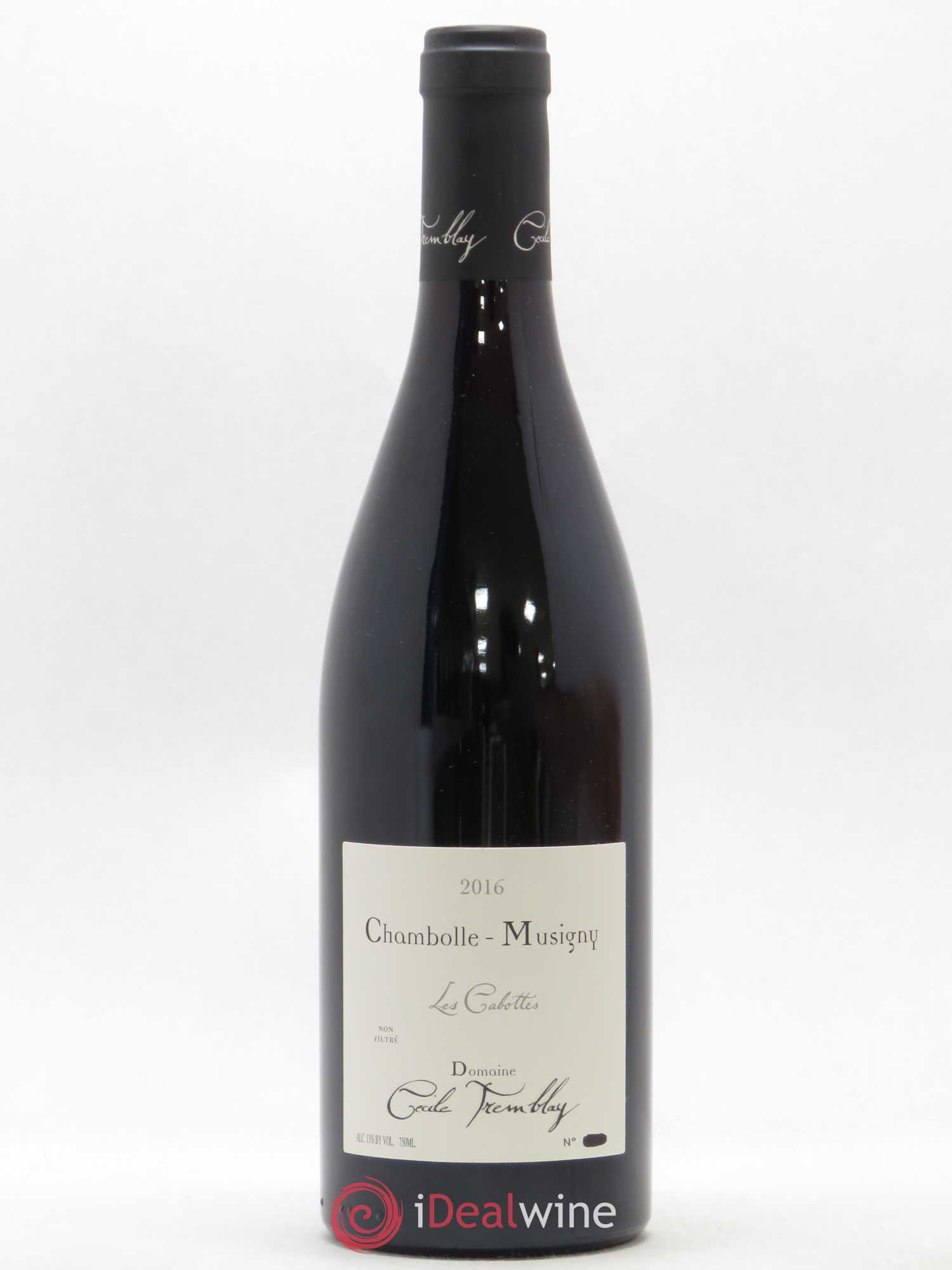Chambolle-Musigny Les Cabottes Cécile Tremblay 2016 - Lot de 1 bouteille - 0