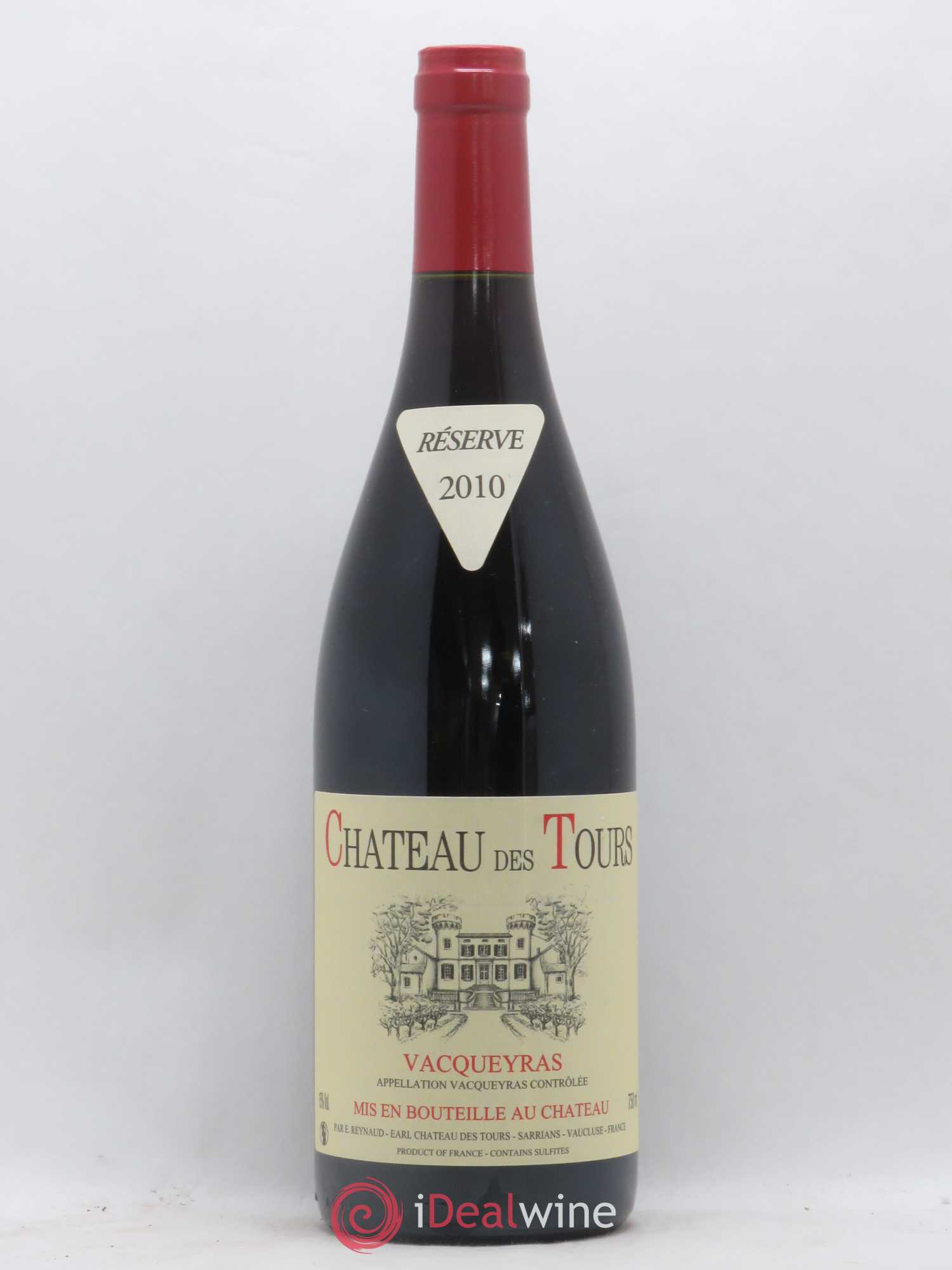 Vacqueyras Château des Tours Emmanuel Reynaud 2010 - Lot de 1 bouteille - 0