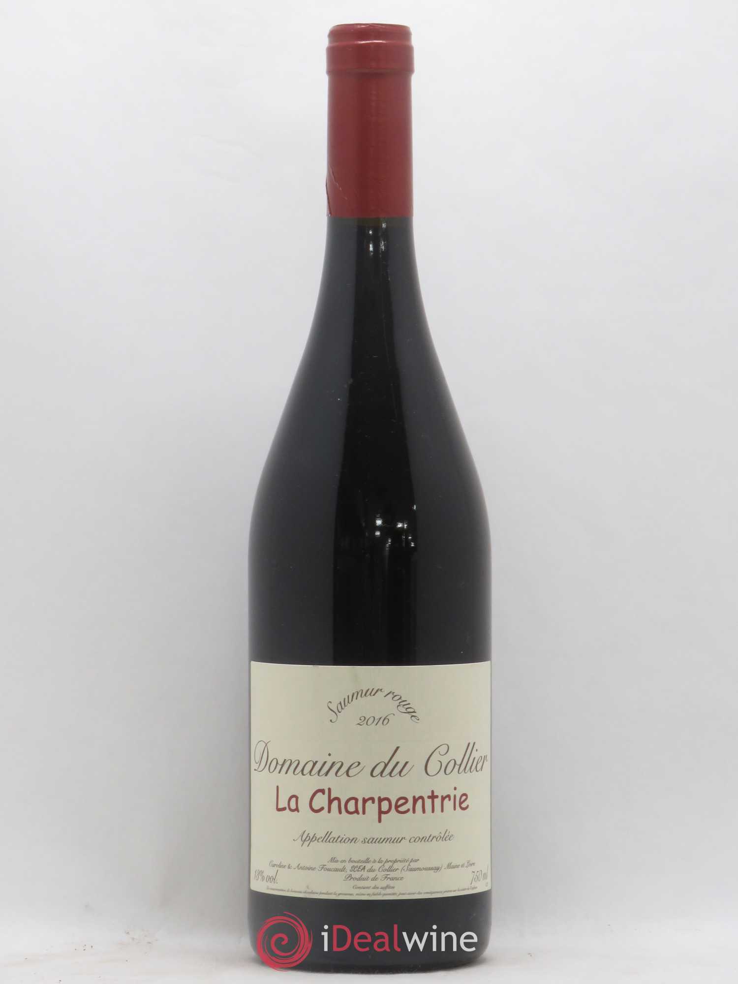 Saumur La Charpentrie Domaine du Collier 2016 - Lot de 1 bouteille - 0