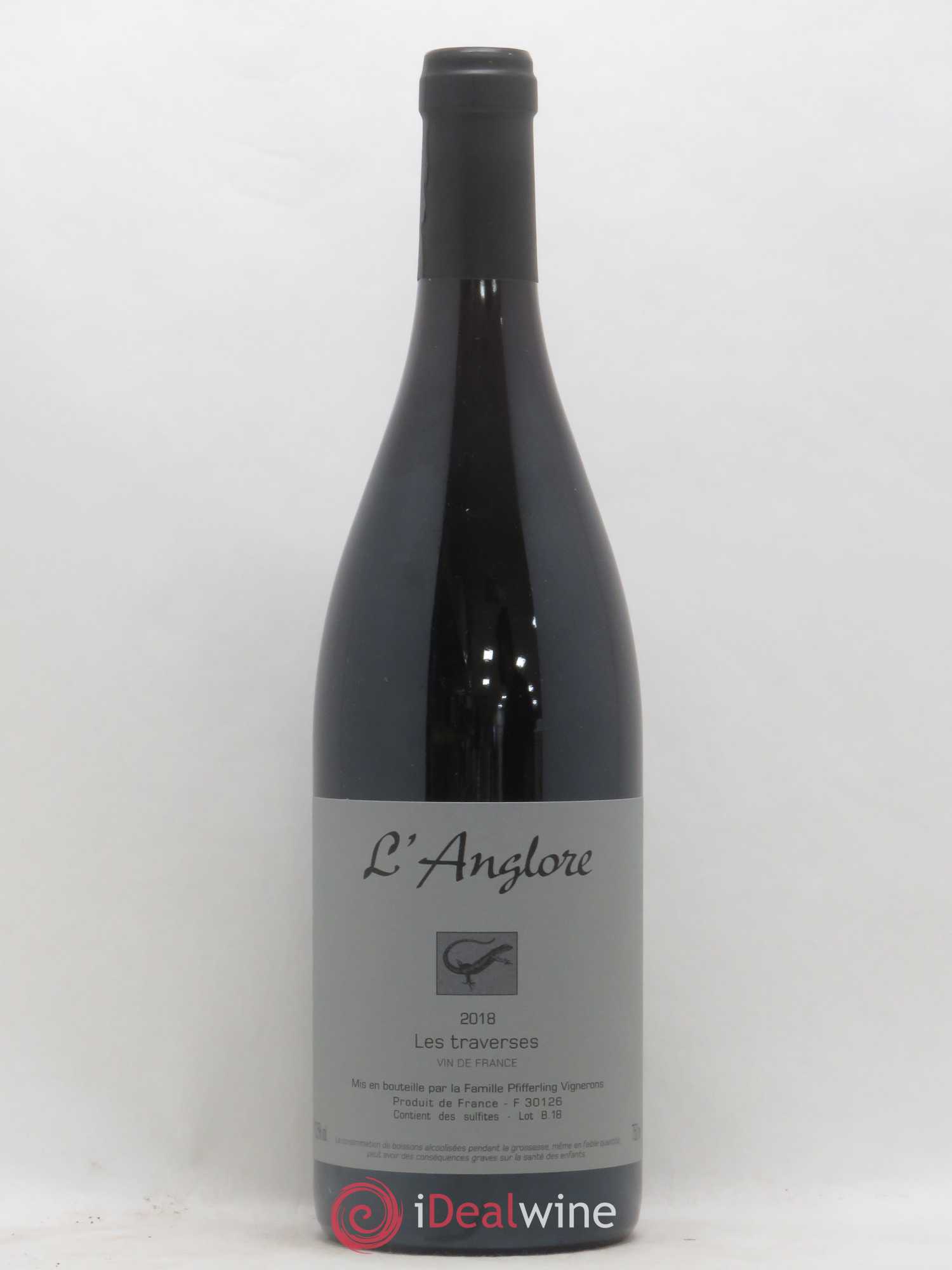 Vin de France Les Traverses L'Anglore 2018 - Lot de 1 bouteille - 0