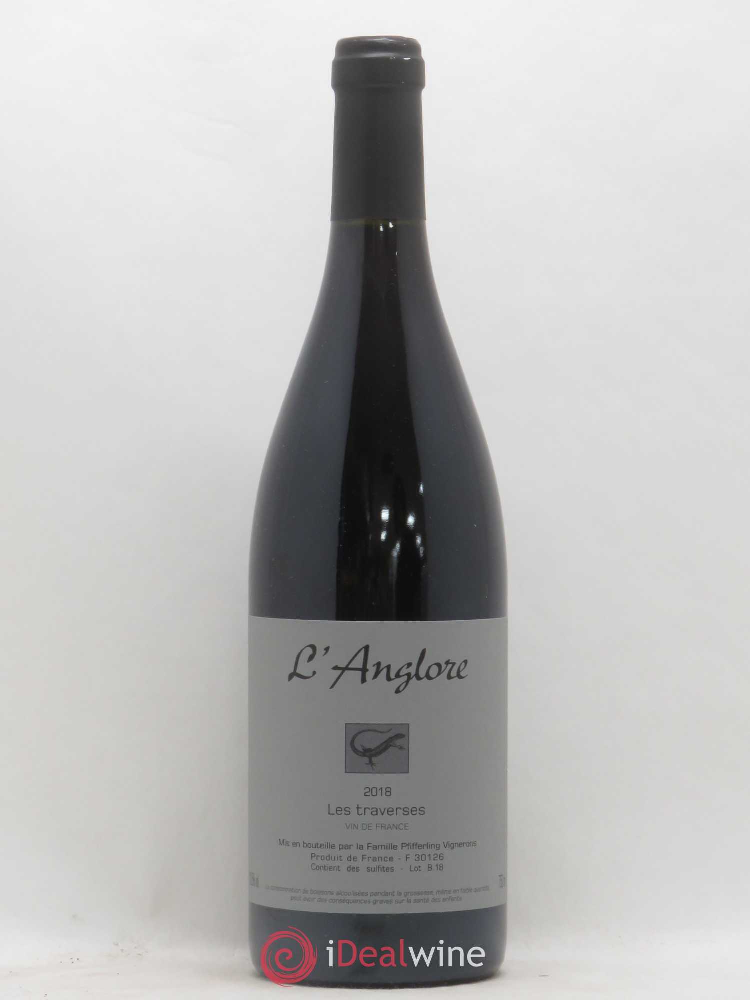 Vin de France Les Traverses L'Anglore 2018 - Lot de 1 bouteille - 0