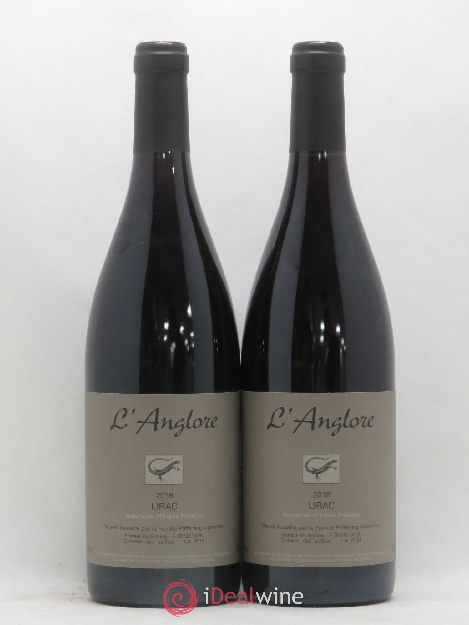 Lirac L'Anglore 2018 - Lot de 2 bouteilles - 0