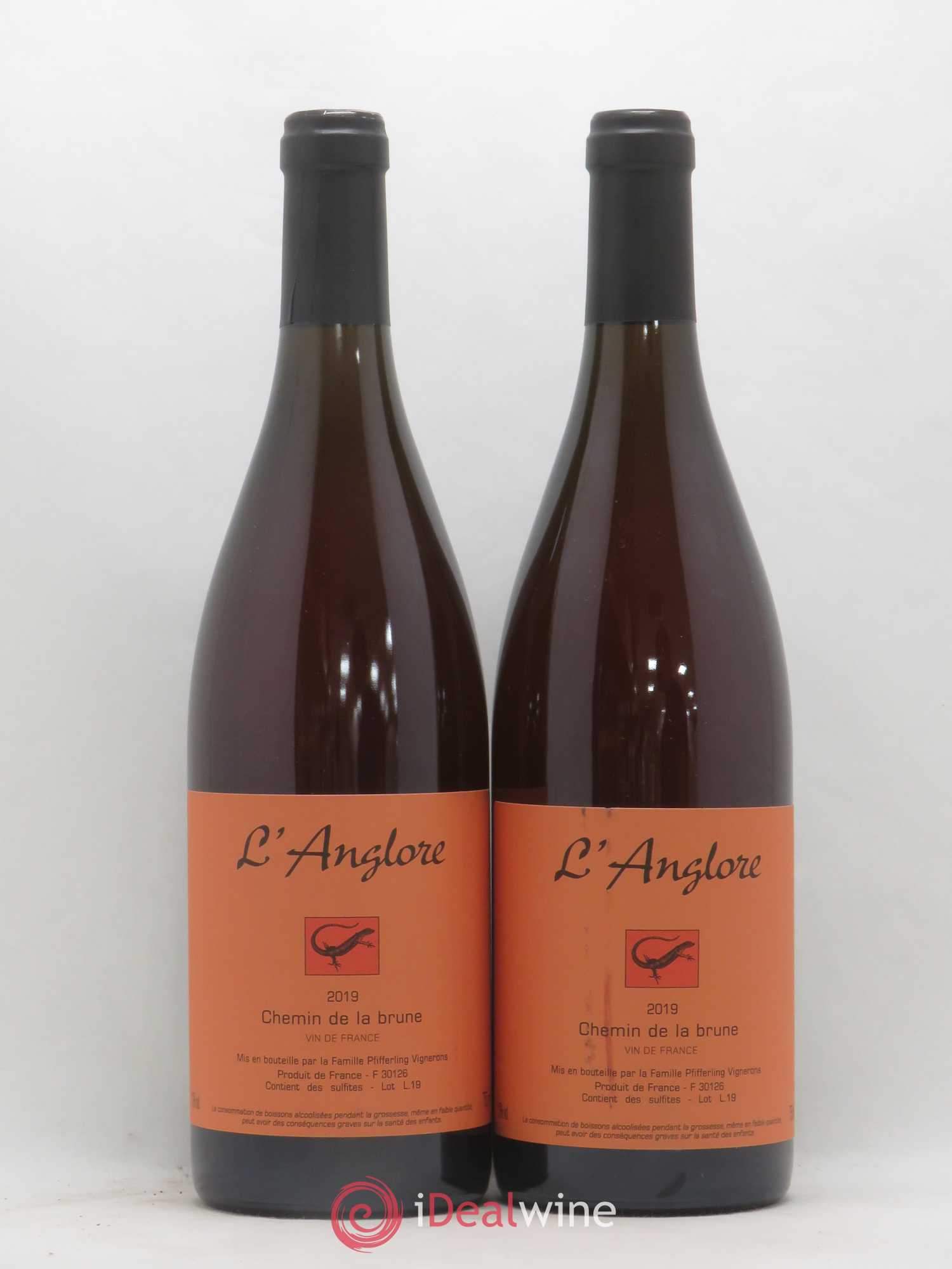 Vin de France Chemin de la brune L'Anglore 2019 - Lot de 2 bouteilles - 0