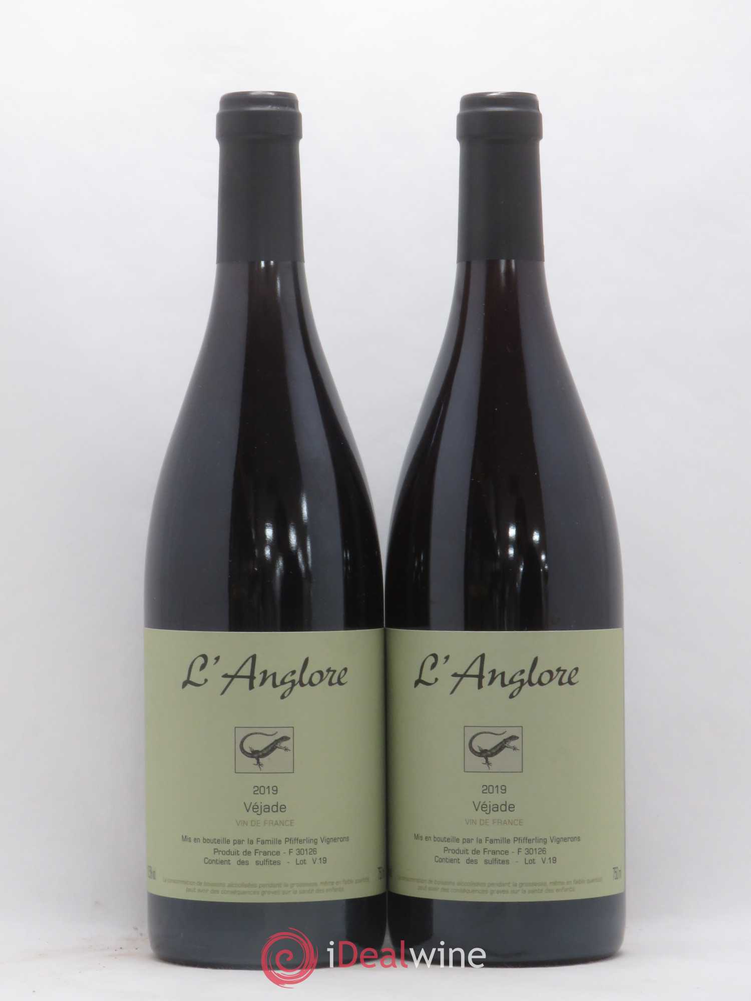 Vin de France Véjade L'Anglore 2019 - Lot de 2 bouteilles - 0