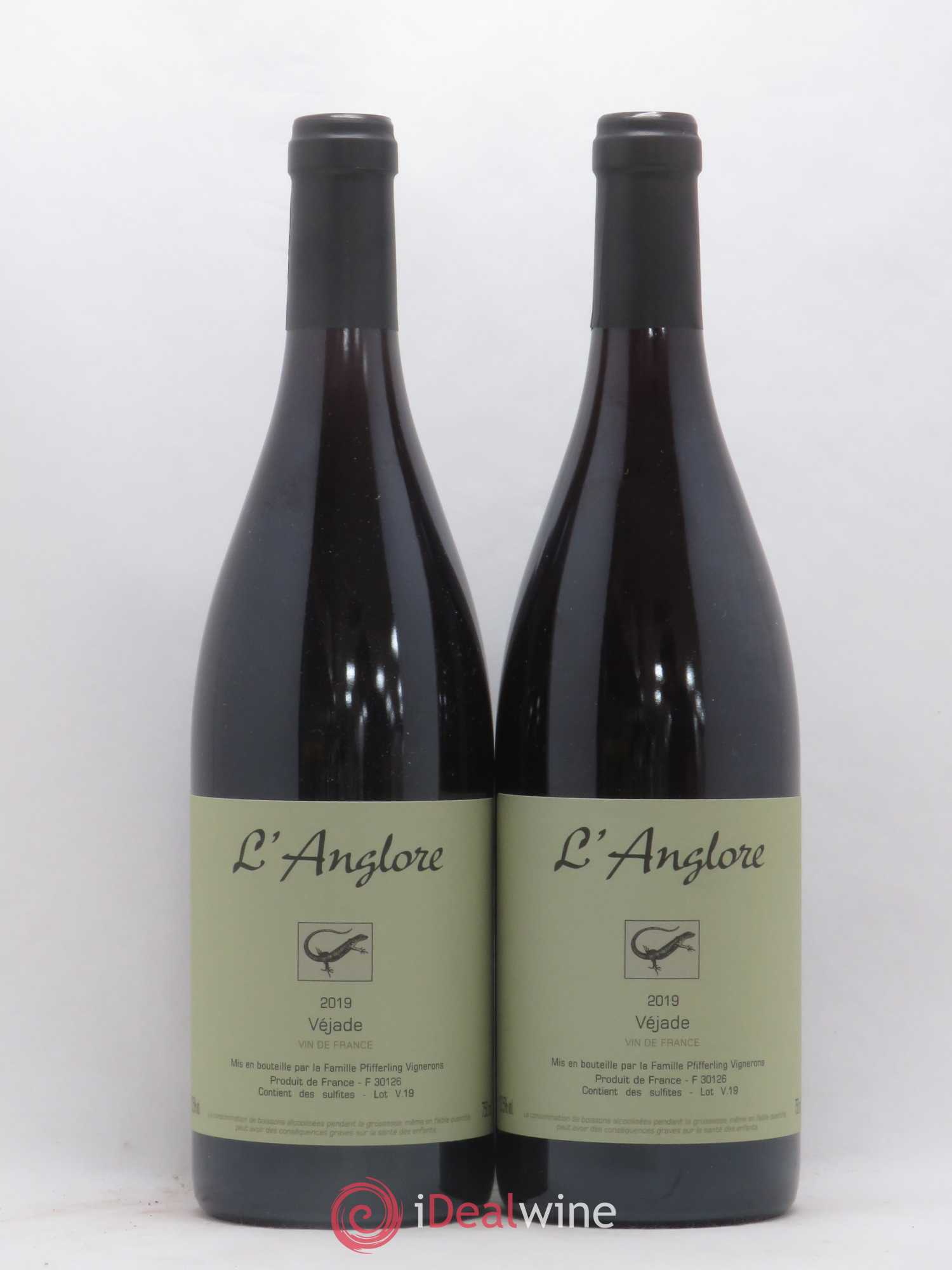 Vin de France Véjade L'Anglore 2019 - Lot de 2 bouteilles - 0