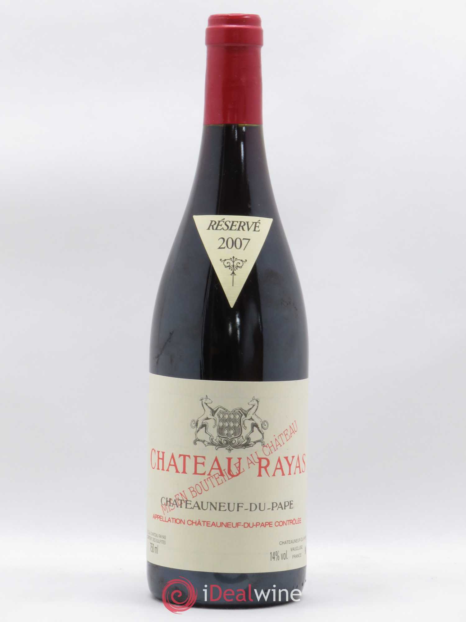 Châteauneuf-du-Pape Château Rayas Emmanuel Reynaud 2007 - Lot de 1 bouteille - 0
