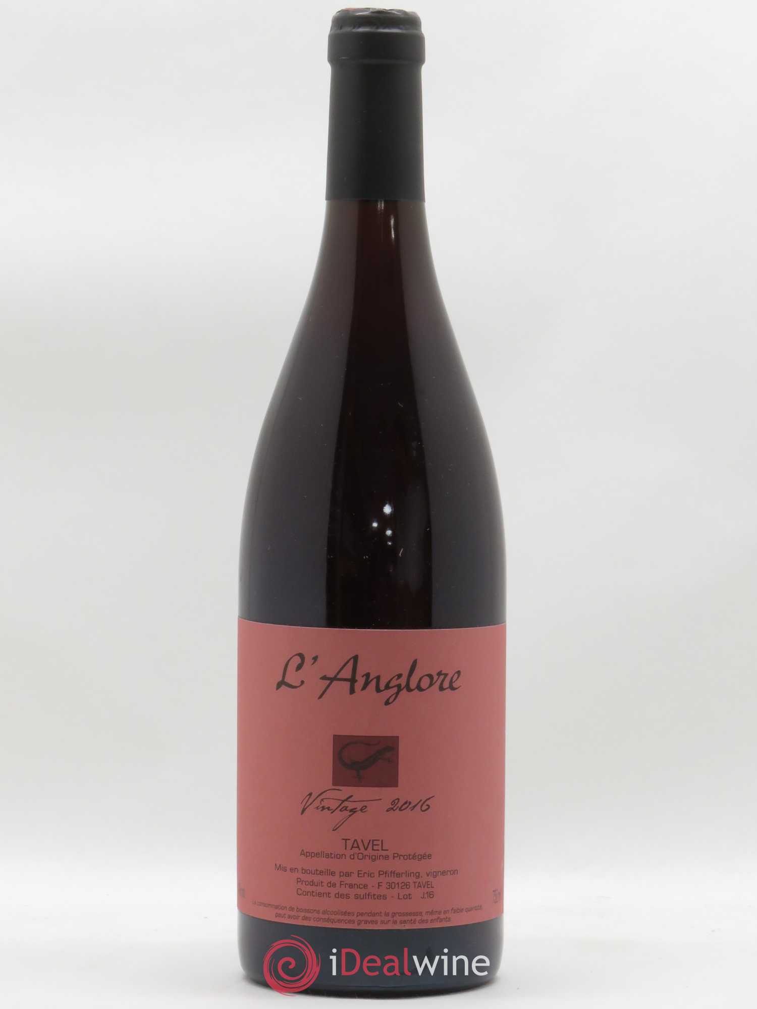 Tavel Vintage L'Anglore 2016 - Lot de 1 bouteille - 0