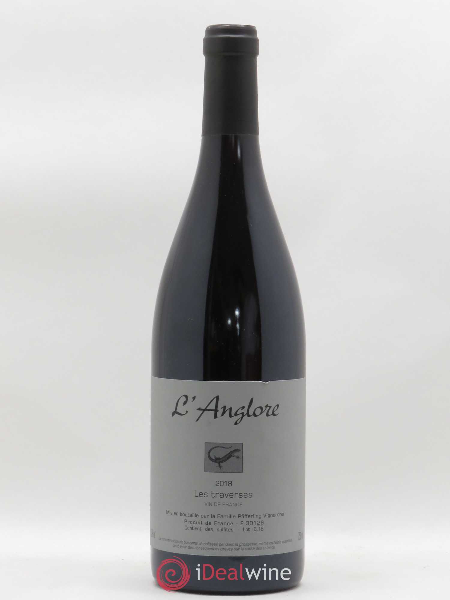 Vin de France Les Traverses L'Anglore 2018 - Lot de 1 bouteille - 0