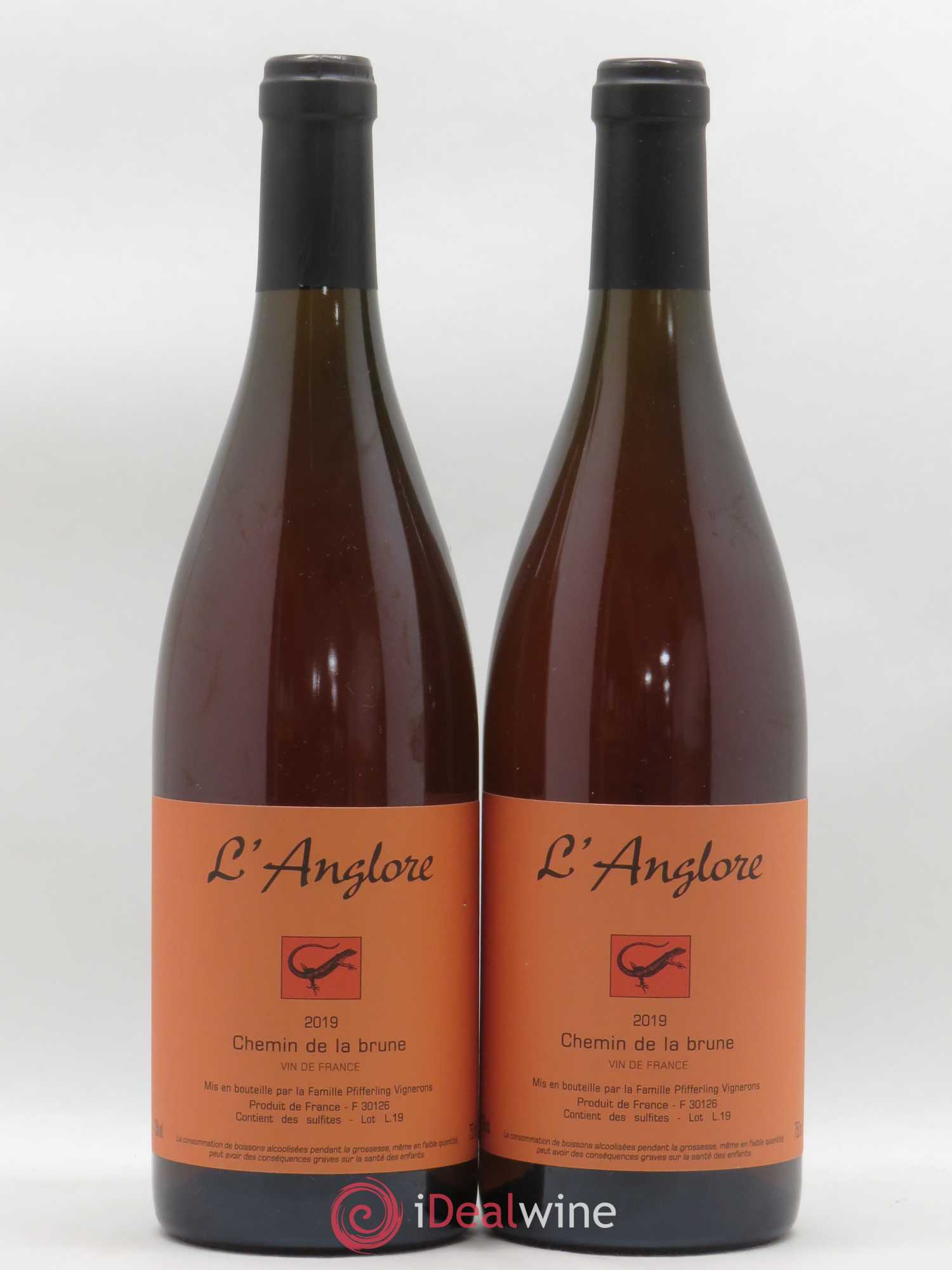 Vin de France Chemin de la brune L'Anglore 2019 - Lot de 2 bouteilles - 0