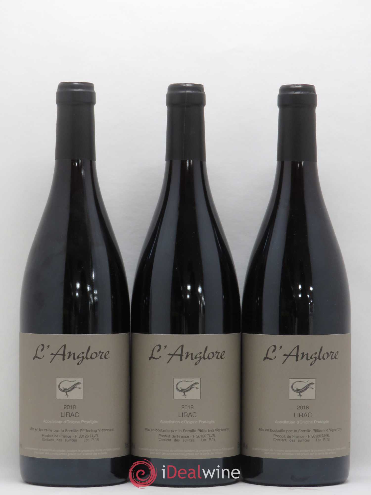 Lirac L'Anglore 2018 - Lot de 3 bouteilles - 0