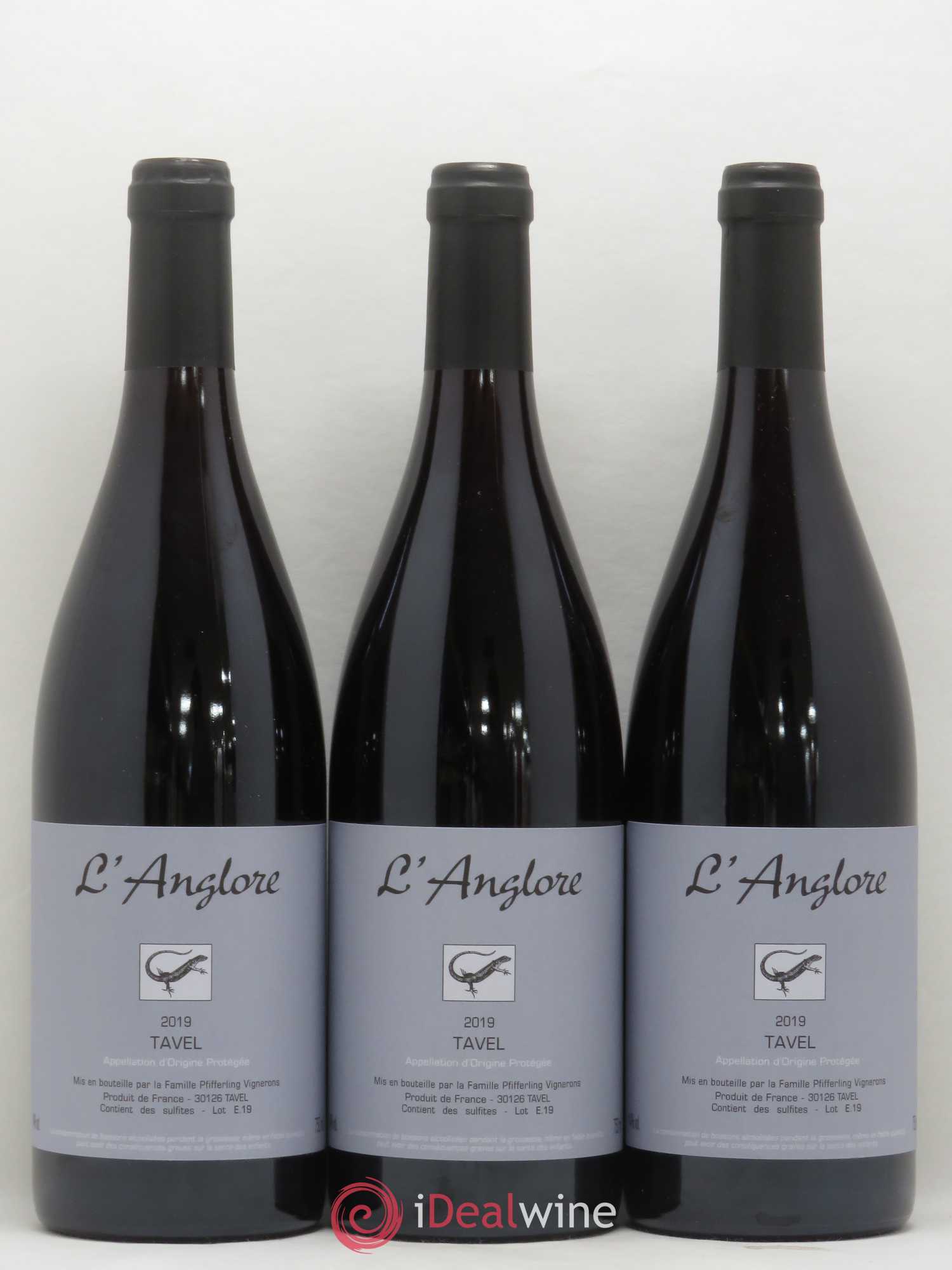 Tavel L'Anglore 2019 - Posten von 6 Flaschen - 1