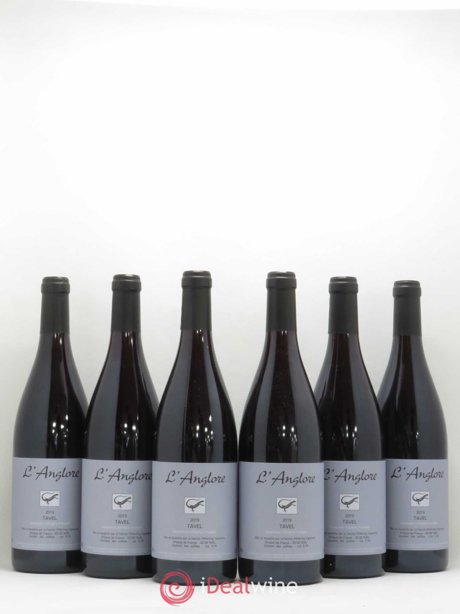Tavel L'Anglore 2019 - Posten von 6 Flaschen - 0