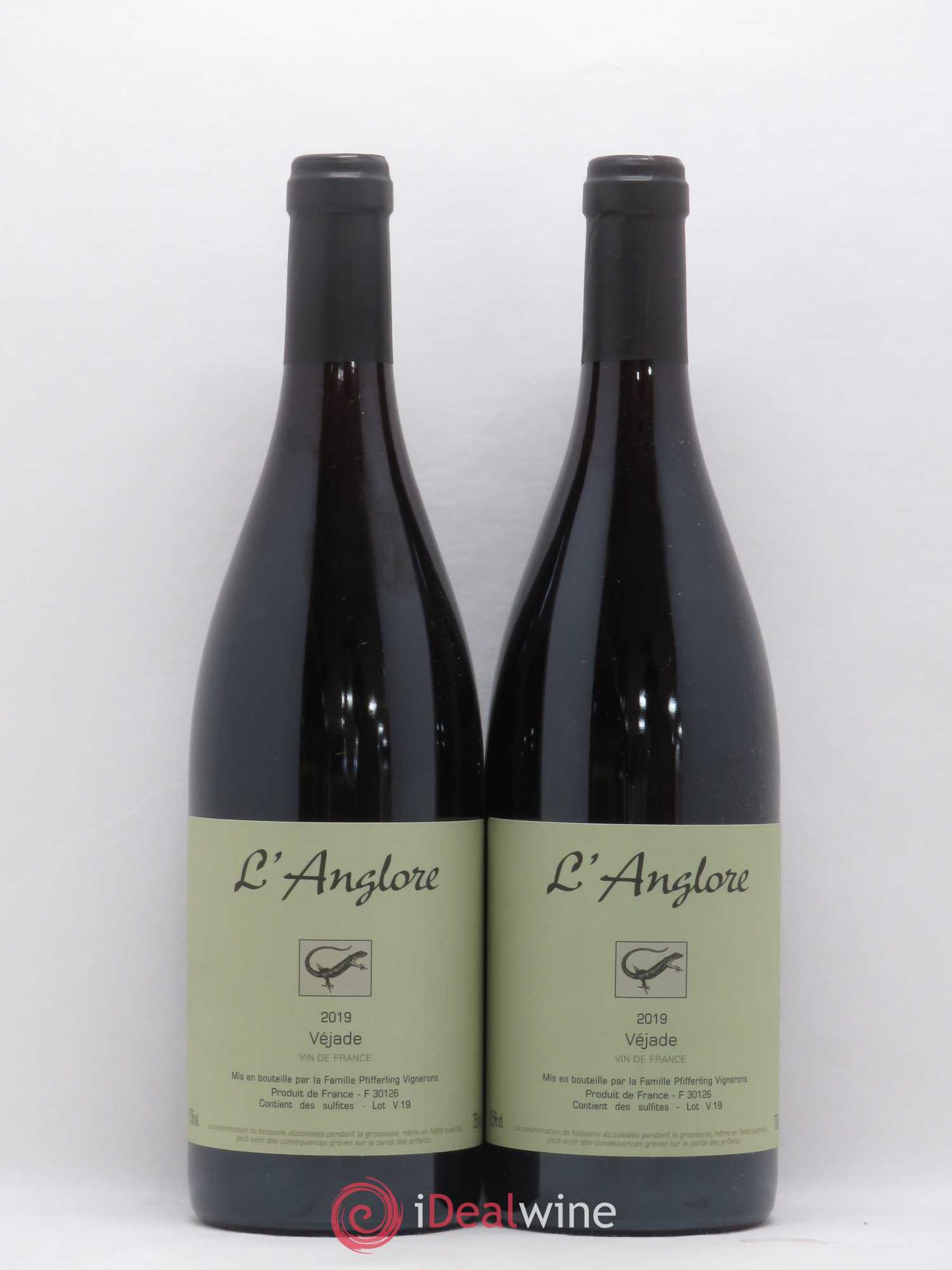 Vin de France Véjade L'Anglore 2019 - Lot de 2 bouteilles - 0