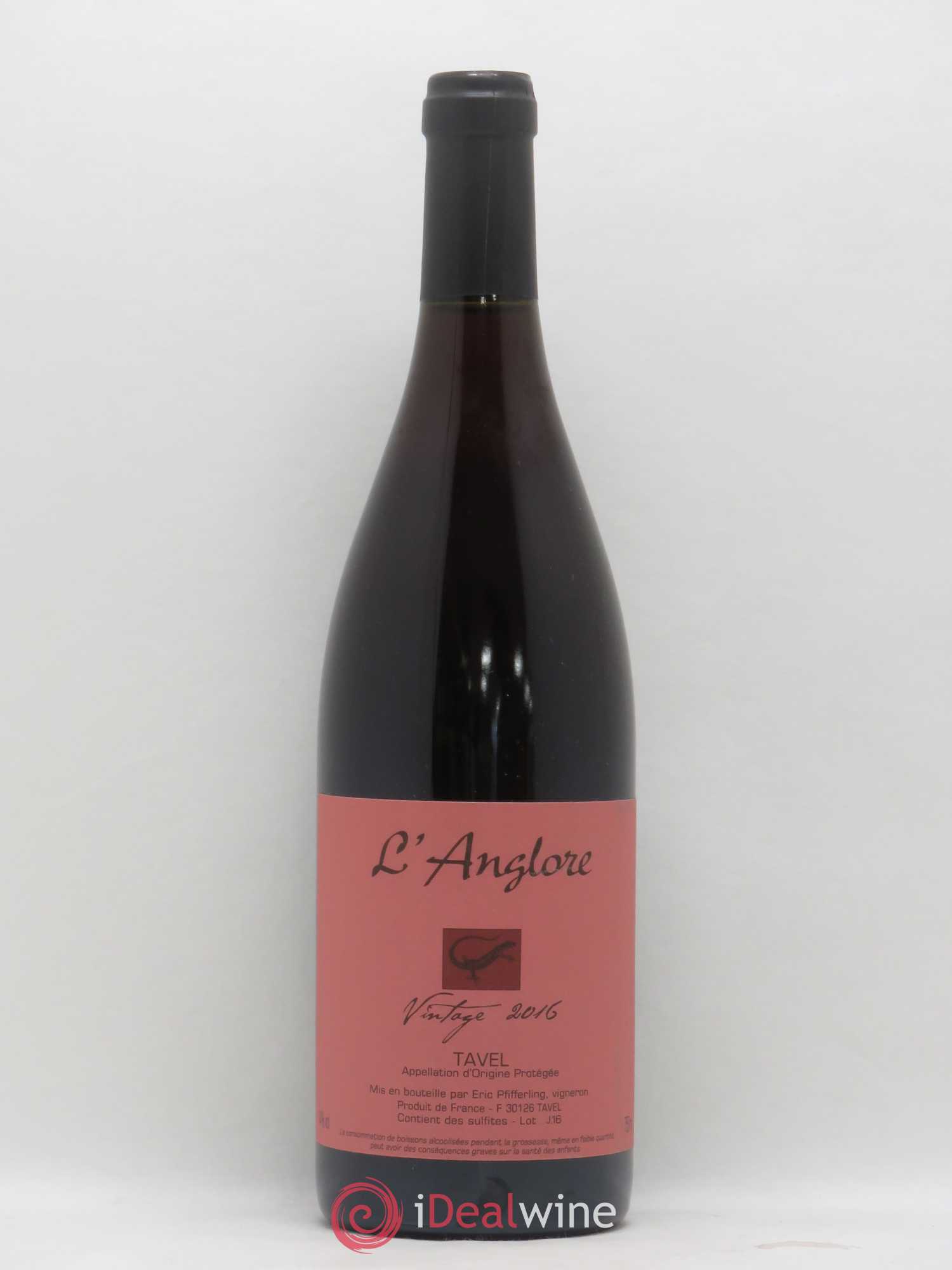 Tavel Vintage L'Anglore 2016 - Lot de 1 bouteille - 0