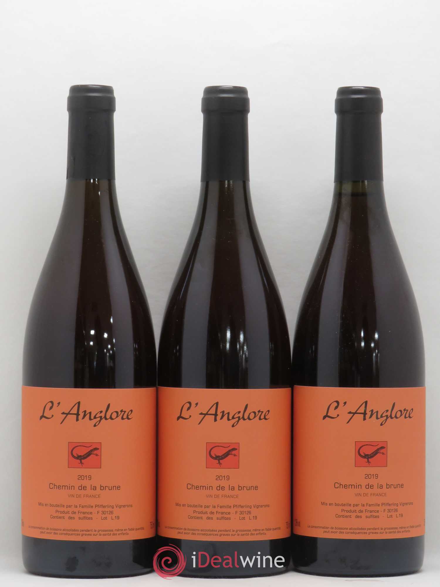 Vin de France Chemin de la brune L'Anglore 2019 - Lot de 6 bouteilles - 1
