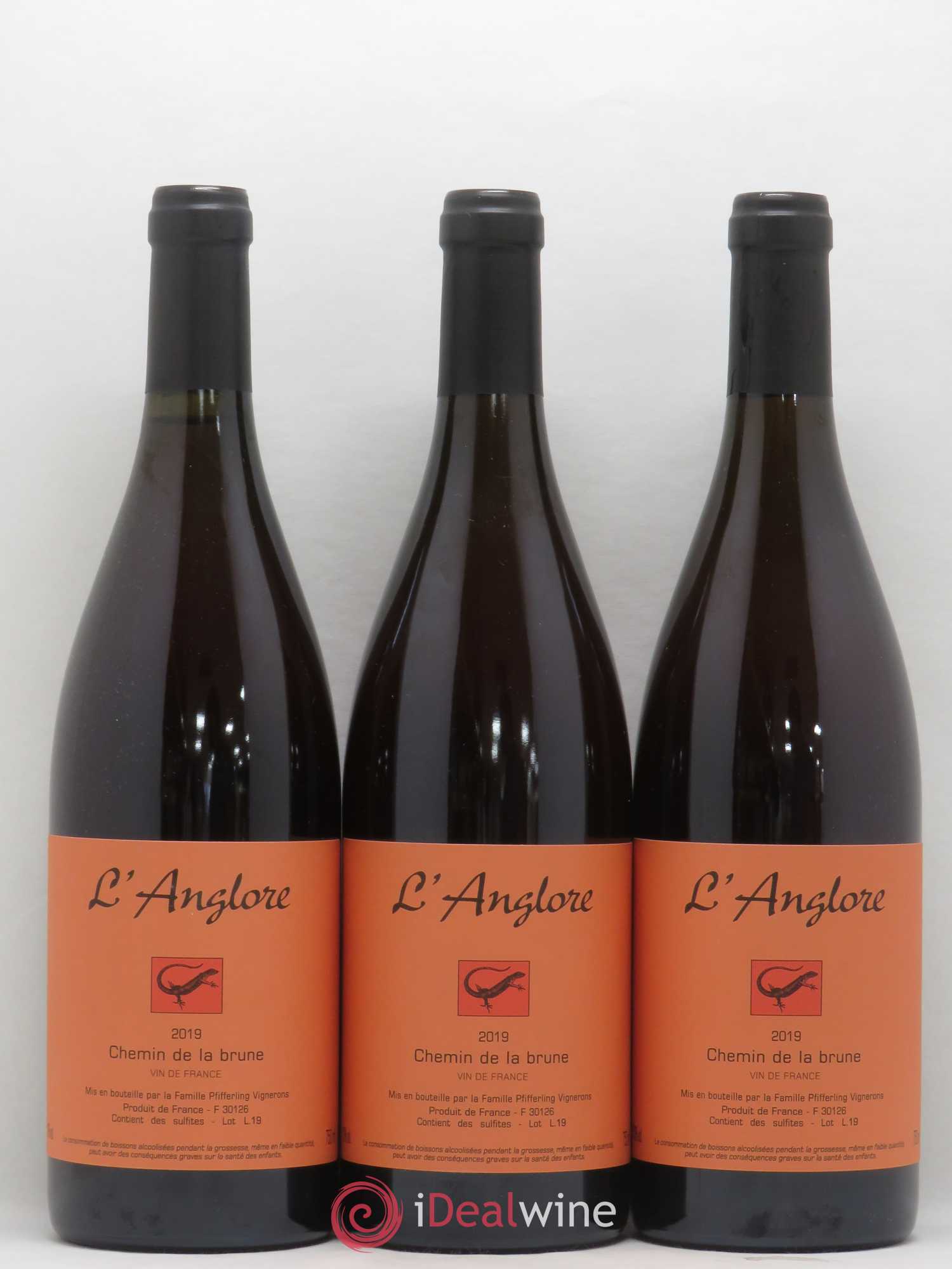 Vin de France Chemin de la brune L'Anglore 2019 - Lot de 6 bouteilles - 2