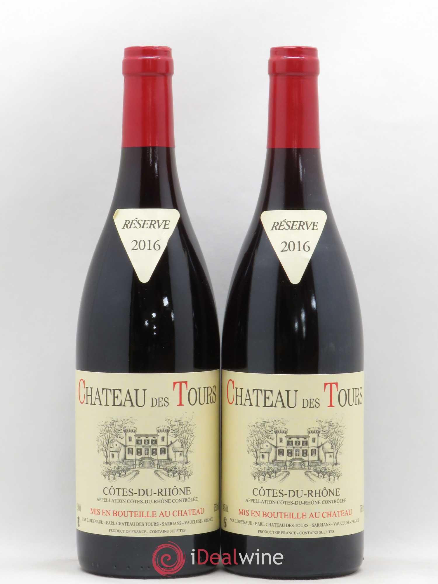 Côtes-du-Rhône Château des Tours Emmanuel Reynaud 2016 - Lot de 2 bouteilles - 0