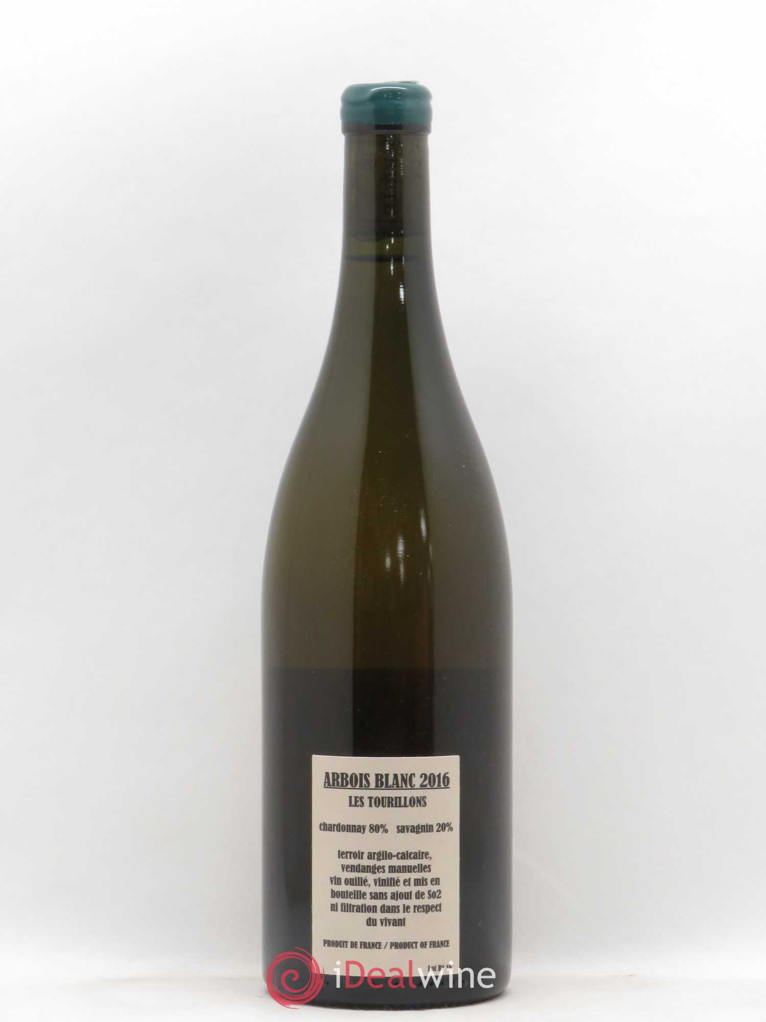Arbois Chardonnay Savagnin Les Tourillons Adeline Houillon & Renaud Bruyère 2016 - Lot de 1 bouteille - 1