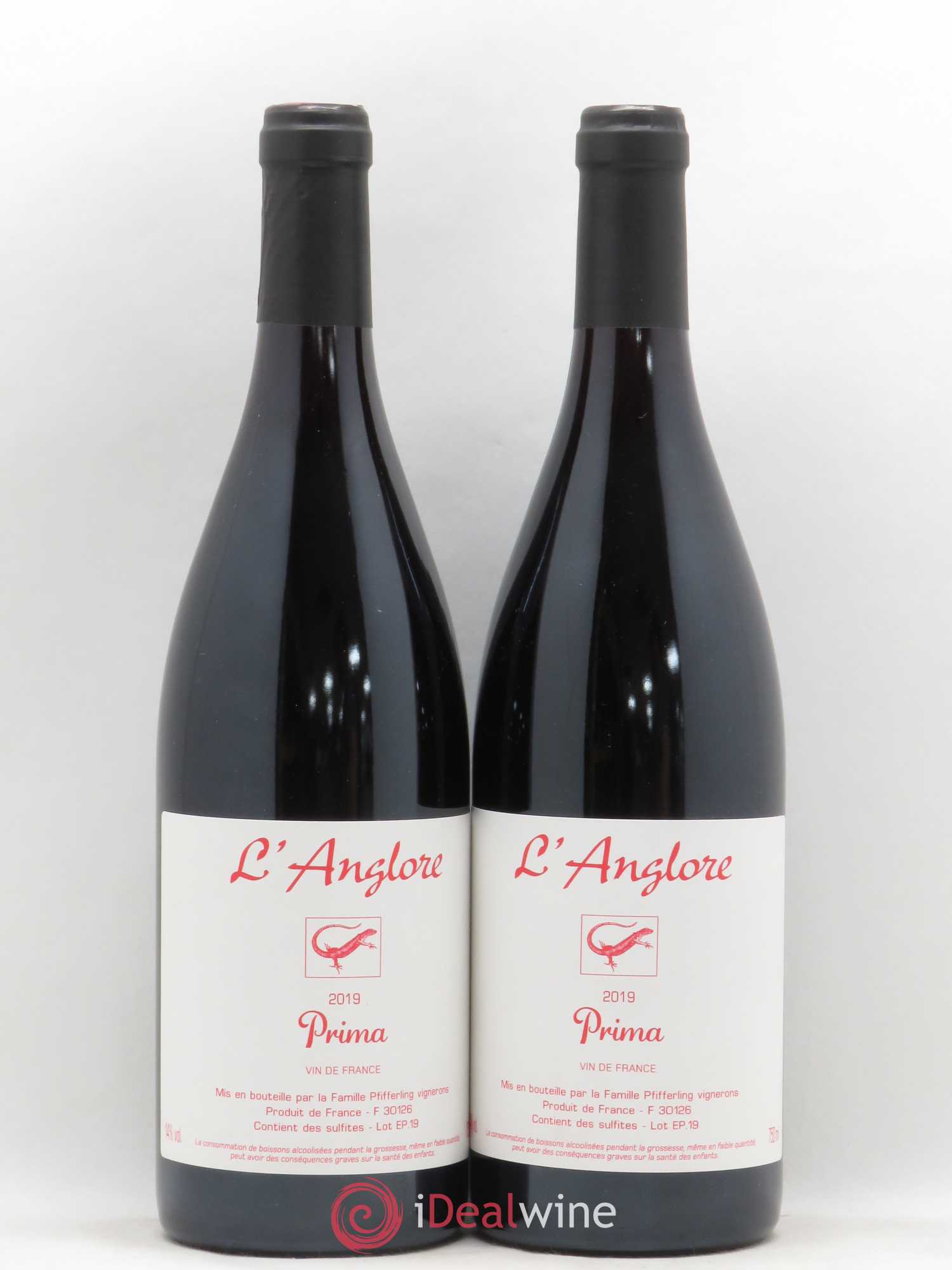 Tavel Prima L'Anglore 2019 - Lot de 2 bouteilles - 0