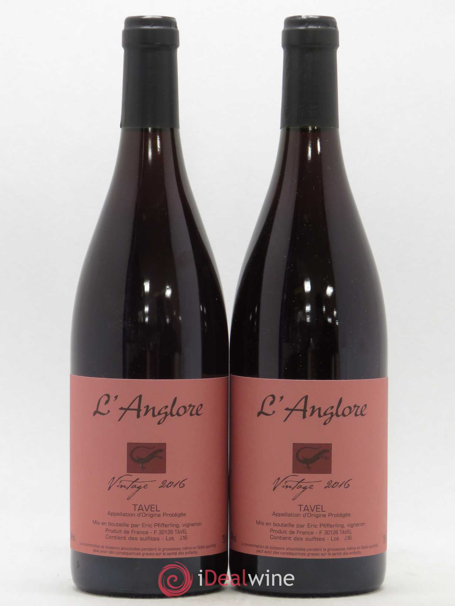 Tavel Vintage L'Anglore 2016 - Lot de 2 bouteilles - 0