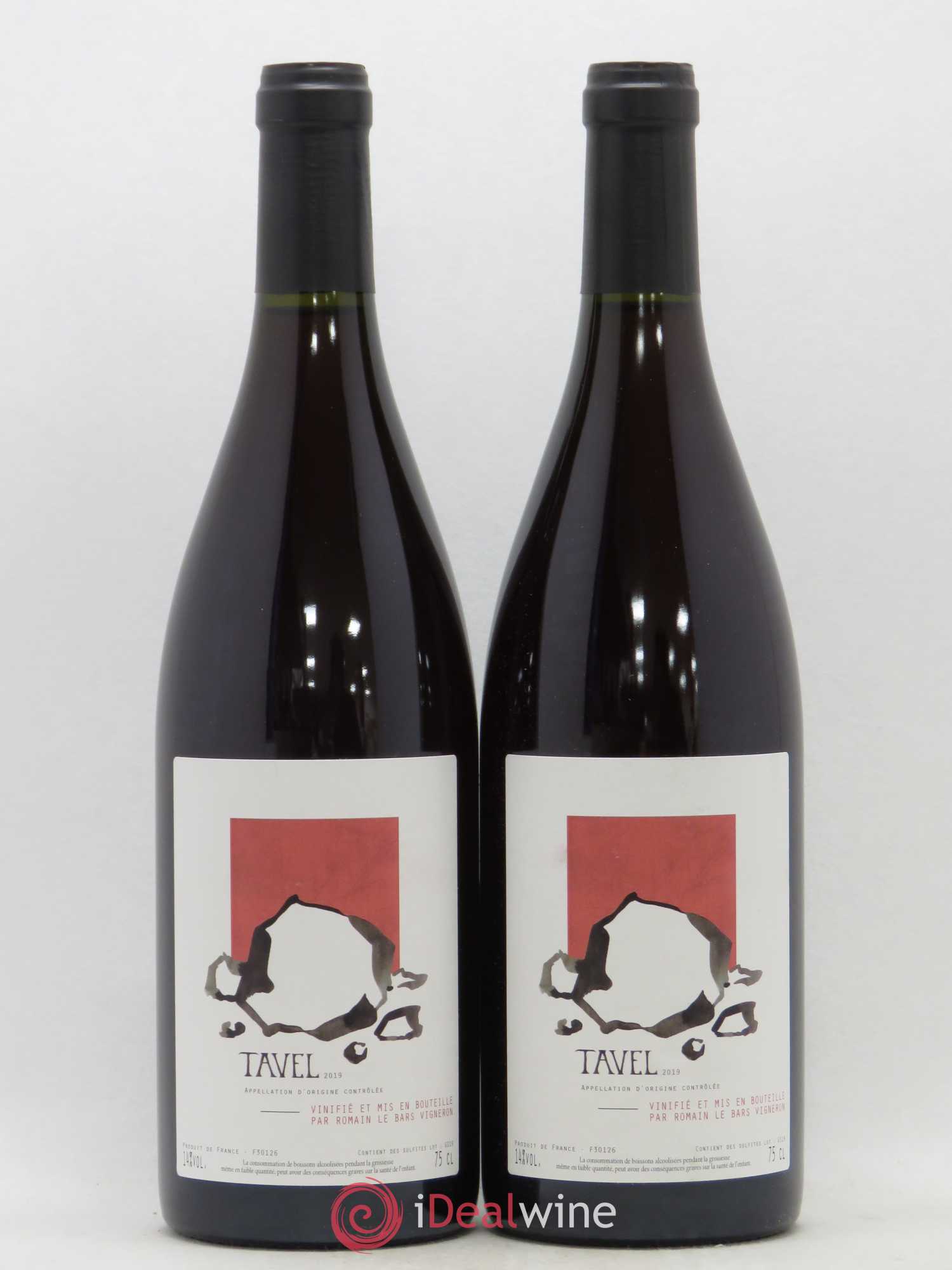 Tavel Romain Le Bars 2019 - Lot de 2 bouteilles - 0