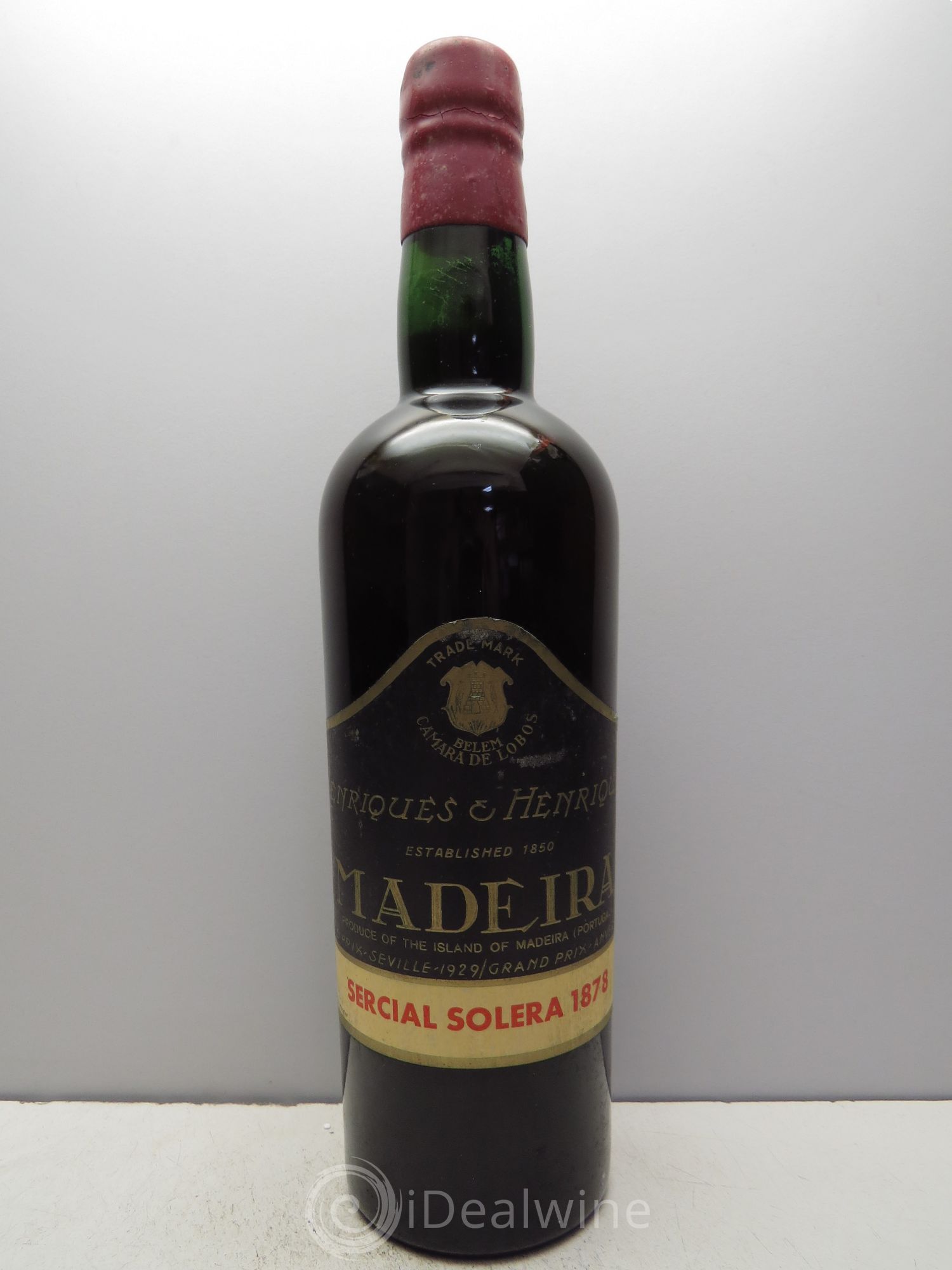 Madère Sercial Solera (sans prix de réserve - no reserve) 1929 - Posten von 1 Flasche - 0