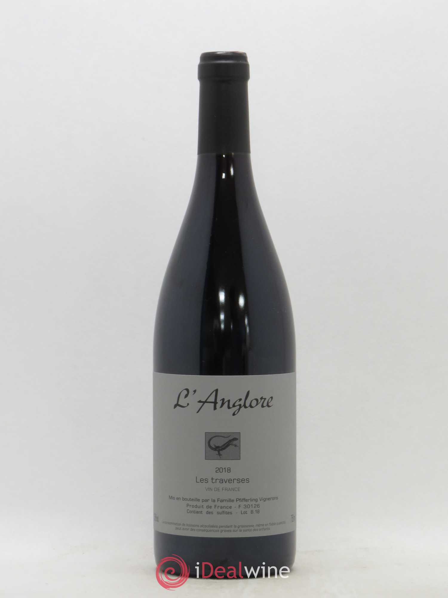 Vin de France Les Traverses L'Anglore 2018 - Lot de 1 bouteille - 0