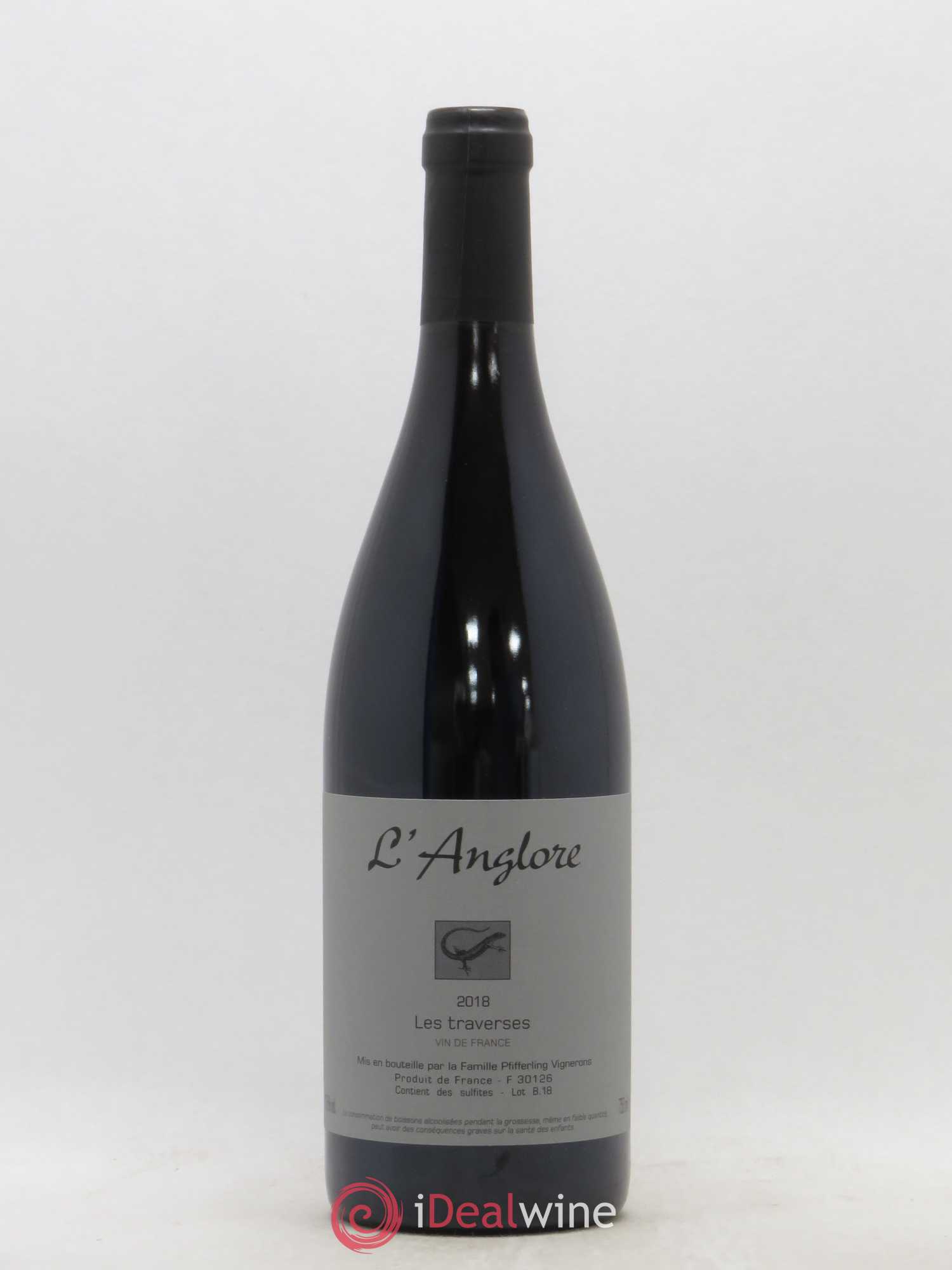 Vin de France Les Traverses L'Anglore 2018 - Lot de 1 bouteille - 0