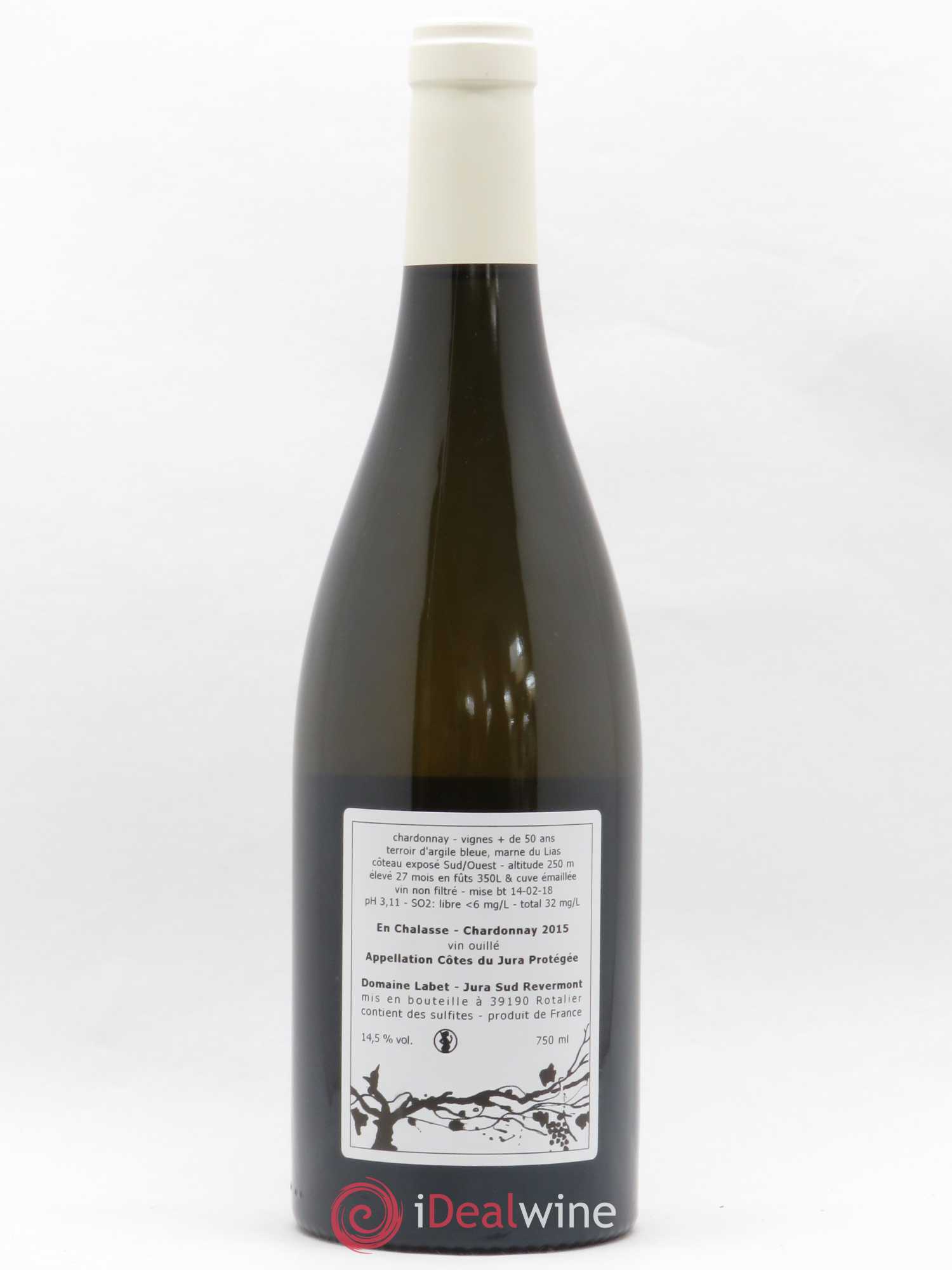 Côtes du Jura Chardonnay En Chalasse Romain - Julien - Charline Labet 2015 - Lot de 1 bouteille - 1
