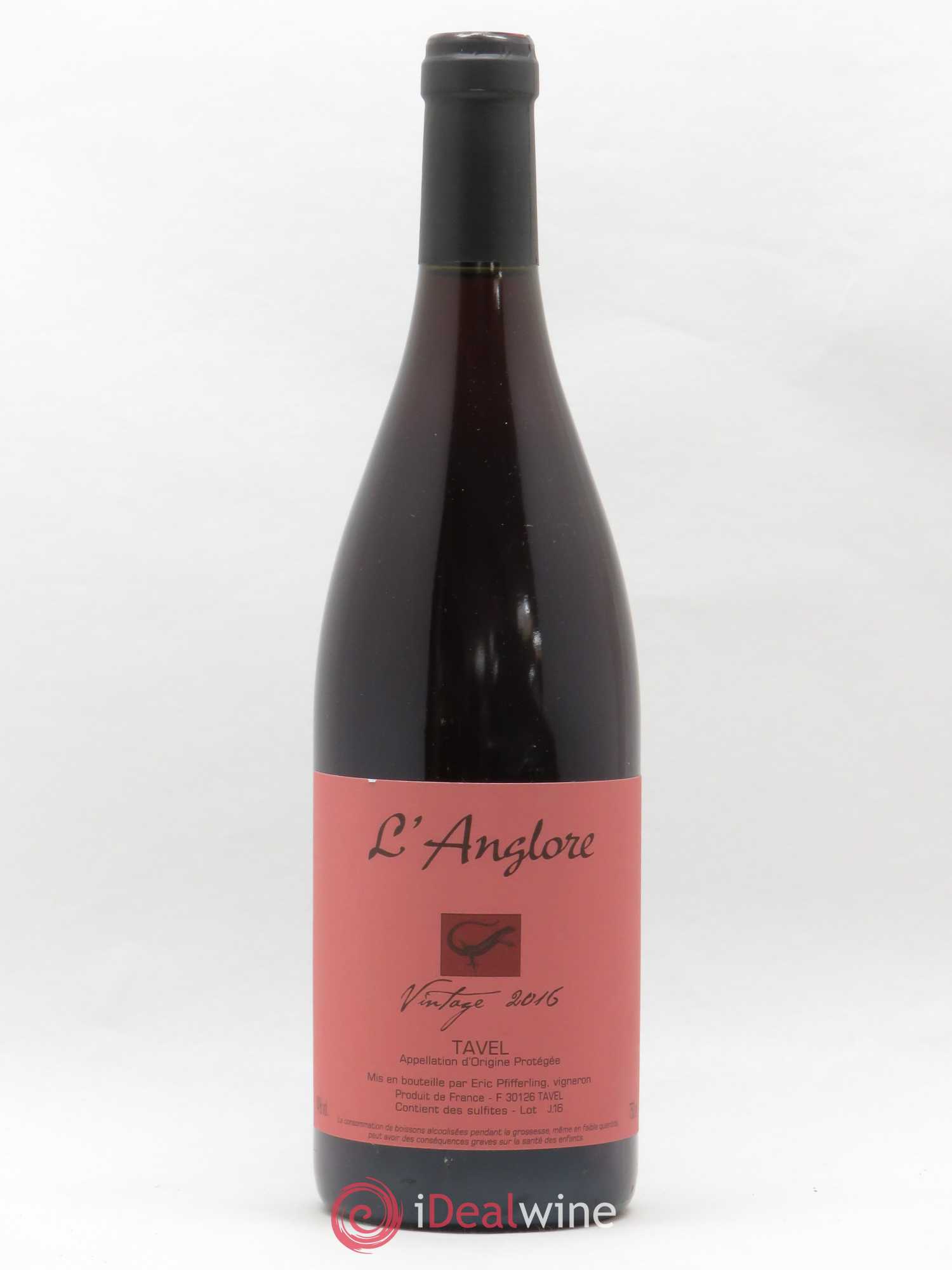 Tavel Vintage L'Anglore 2016 - Lot de 1 bouteille - 0
