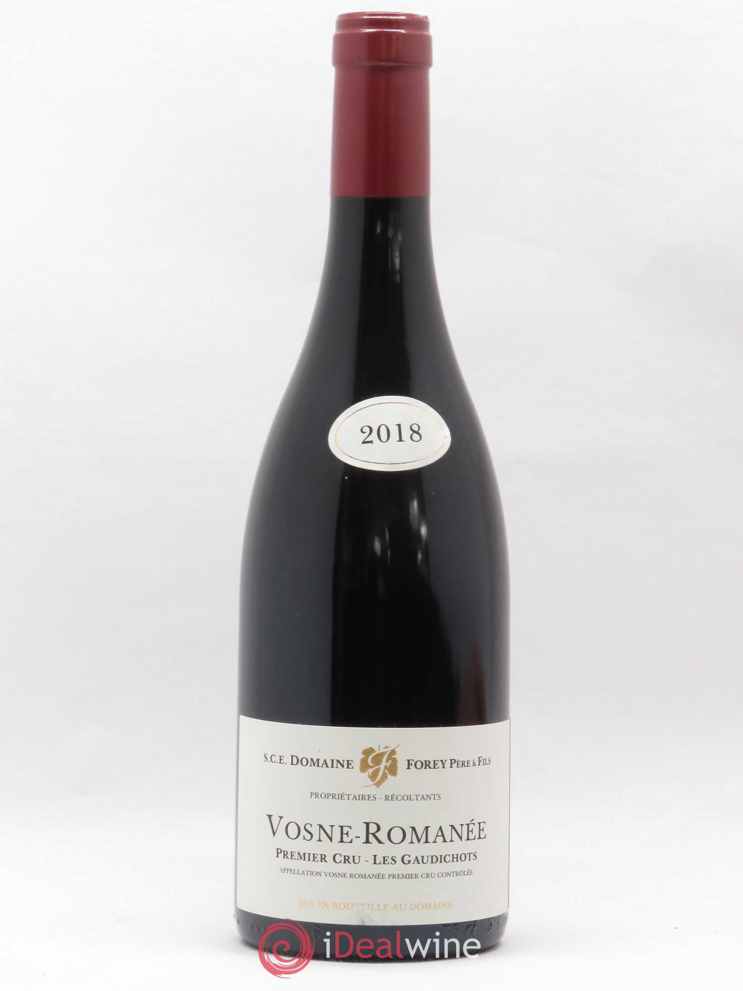 Vosne-Romanée 1er Cru Les Gaudichots Forey Père et Fils (Domaine) 2018 - Lot de 1 bouteille - 0