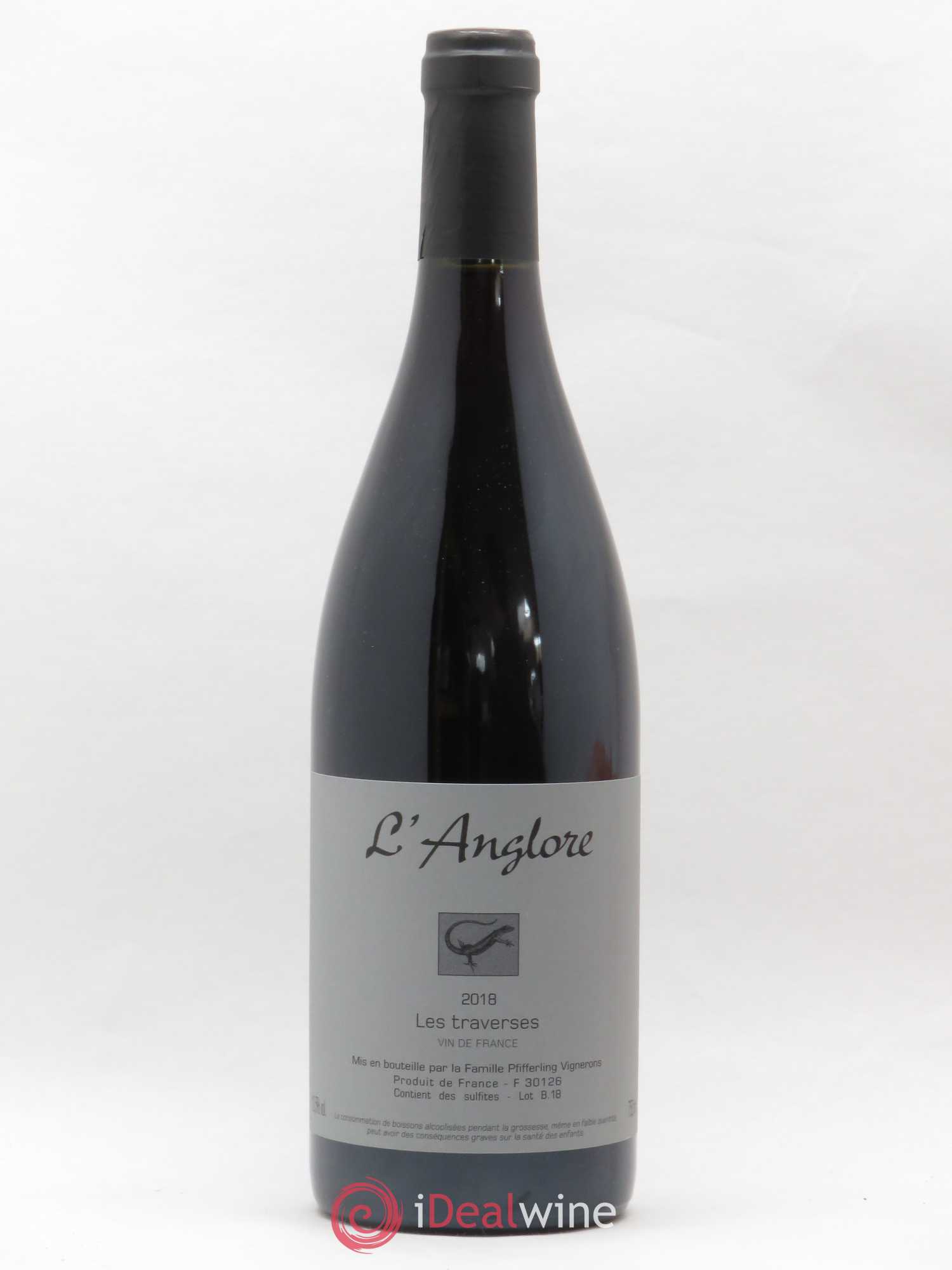 Vin de France Les Traverses L'Anglore 2018 - Lot de 1 bouteille - 0