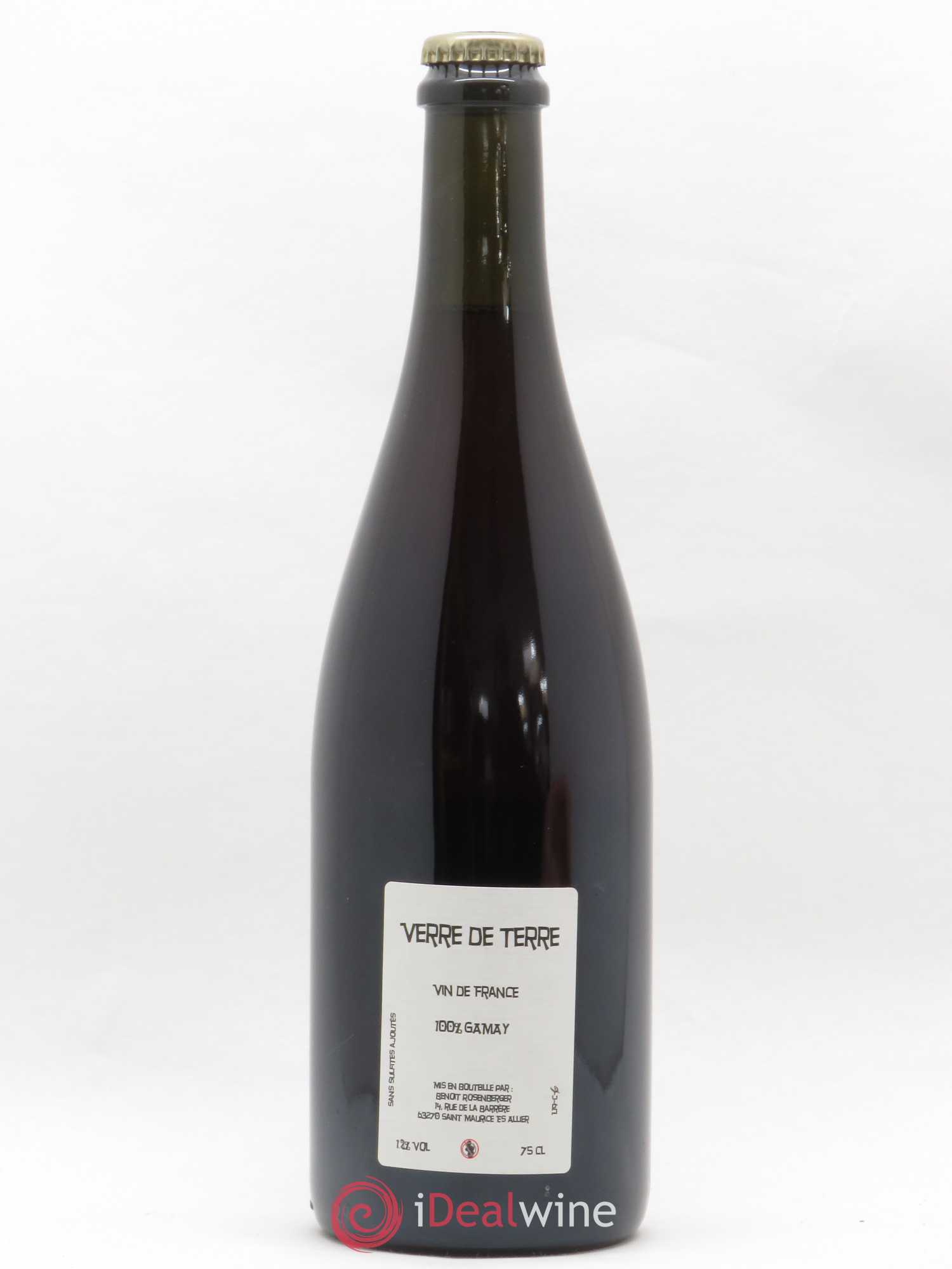 Vin de France Verre de Terre Désaltérofilles Benoit Rosenberger 2019 - Lot de 1 bouteille - 1
