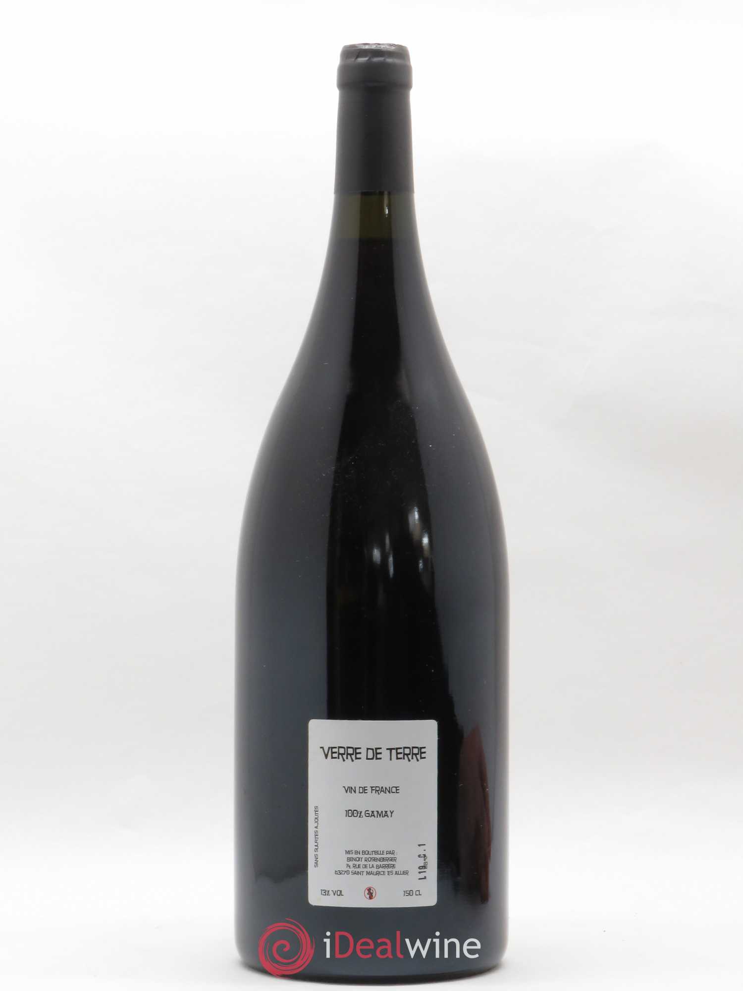 Vin de France Verre de Terre Loup des Vignes Benoit Rosenberger 2019 - Lot of 1 magnum - 1
