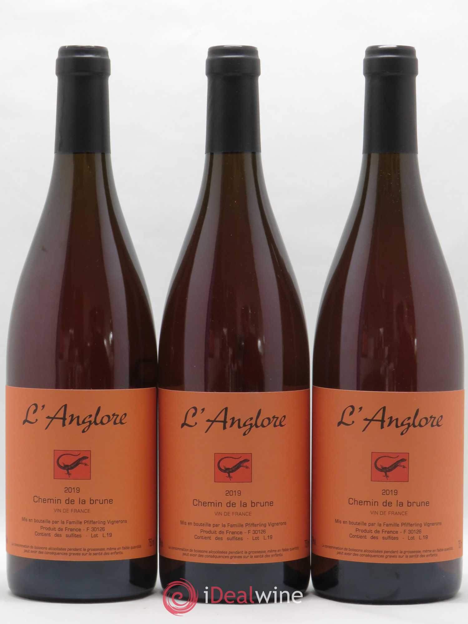 Vin de France Chemin de la brune L'Anglore 2019 - Lot de 6 bouteilles - 1