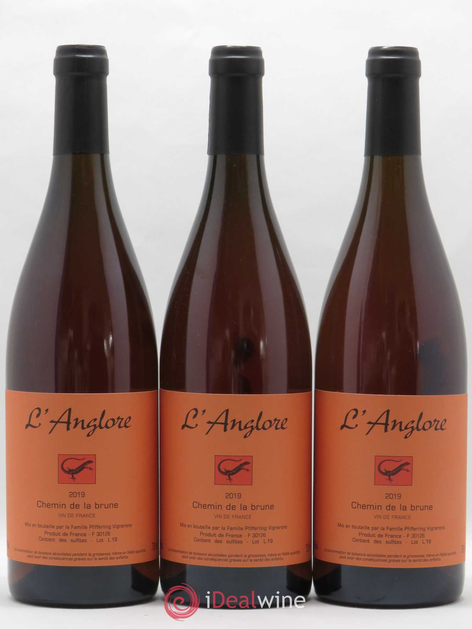 Vin de France Chemin de la brune L'Anglore 2019 - Lot de 6 bouteilles - 2