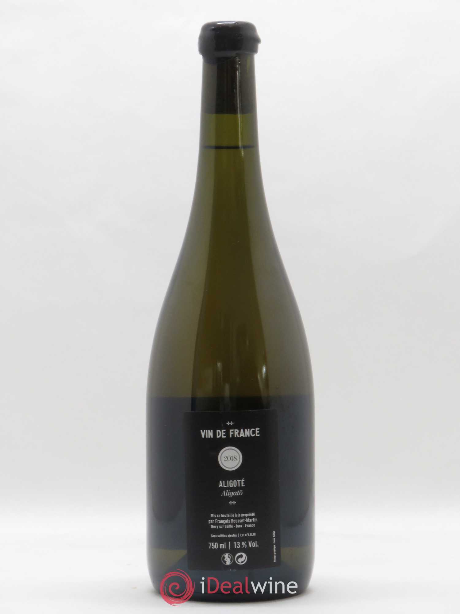 Vin de France Aligato Aligoté Rousset-Martin 2018 - Lot de 1 bouteille - 1